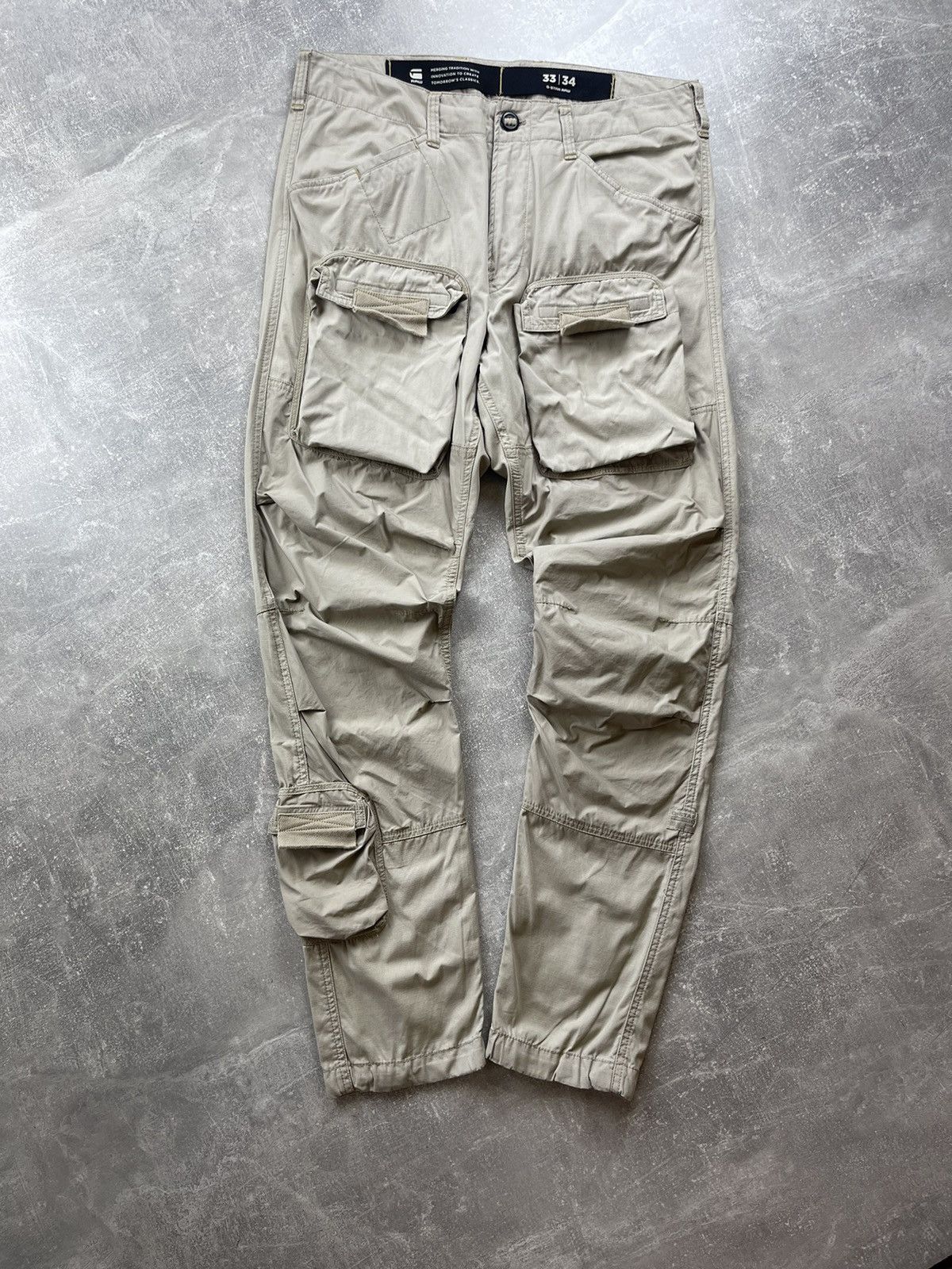 G-Star G-Star RAW RFW Research Cargo Pants Techwear Military Size US 33 - 2 Thumbnail