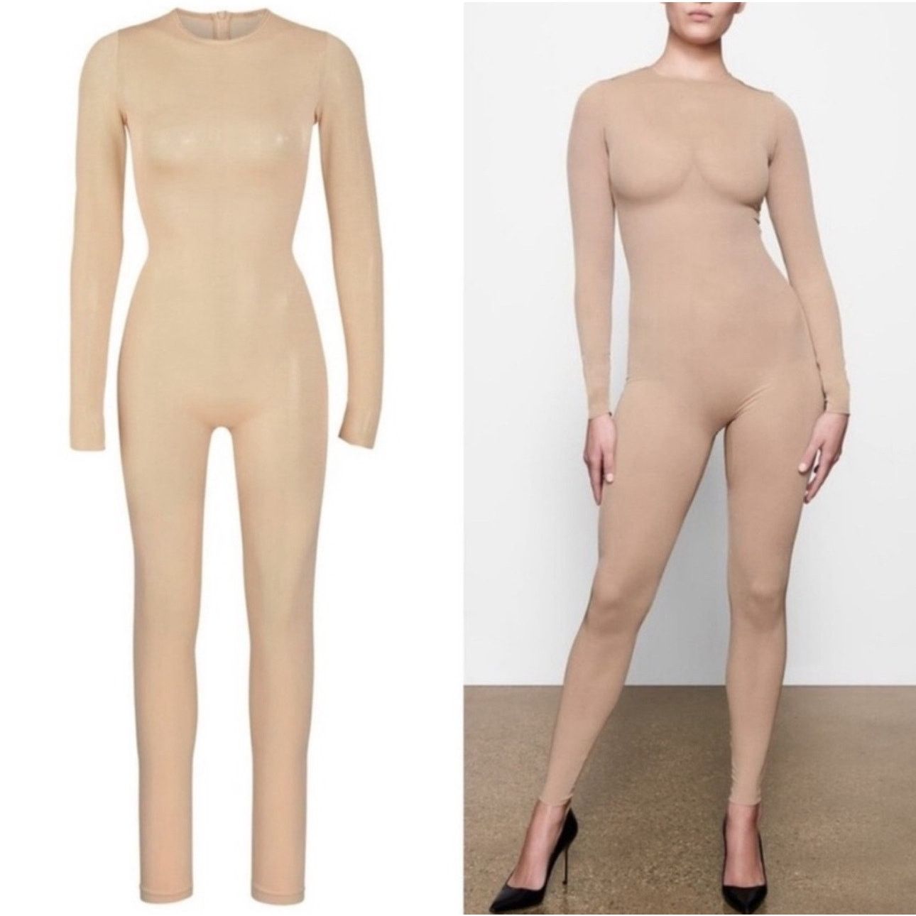 SKIMS NWT Skims Sheer Sculpt All in One Jumpsuit Size XS / US 0-2 / IT 36-38 - 1 Thumbnail
