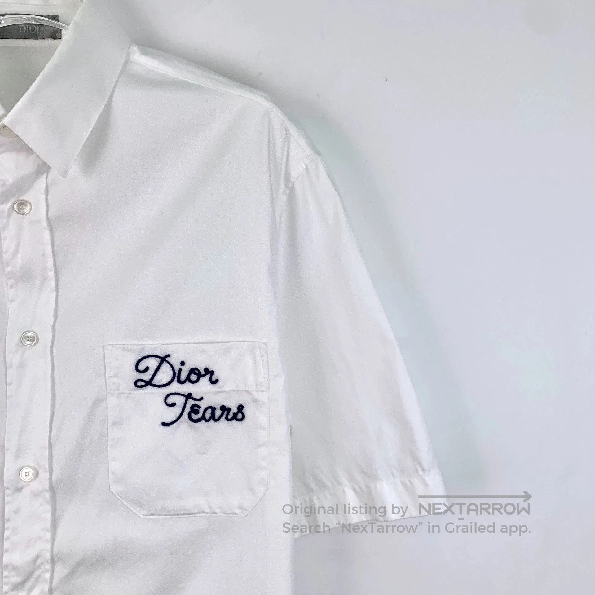 Dior dior x denim tears white short sleeve shirt. Size US M / EU 48-50 / 2 - 3 Thumbnail