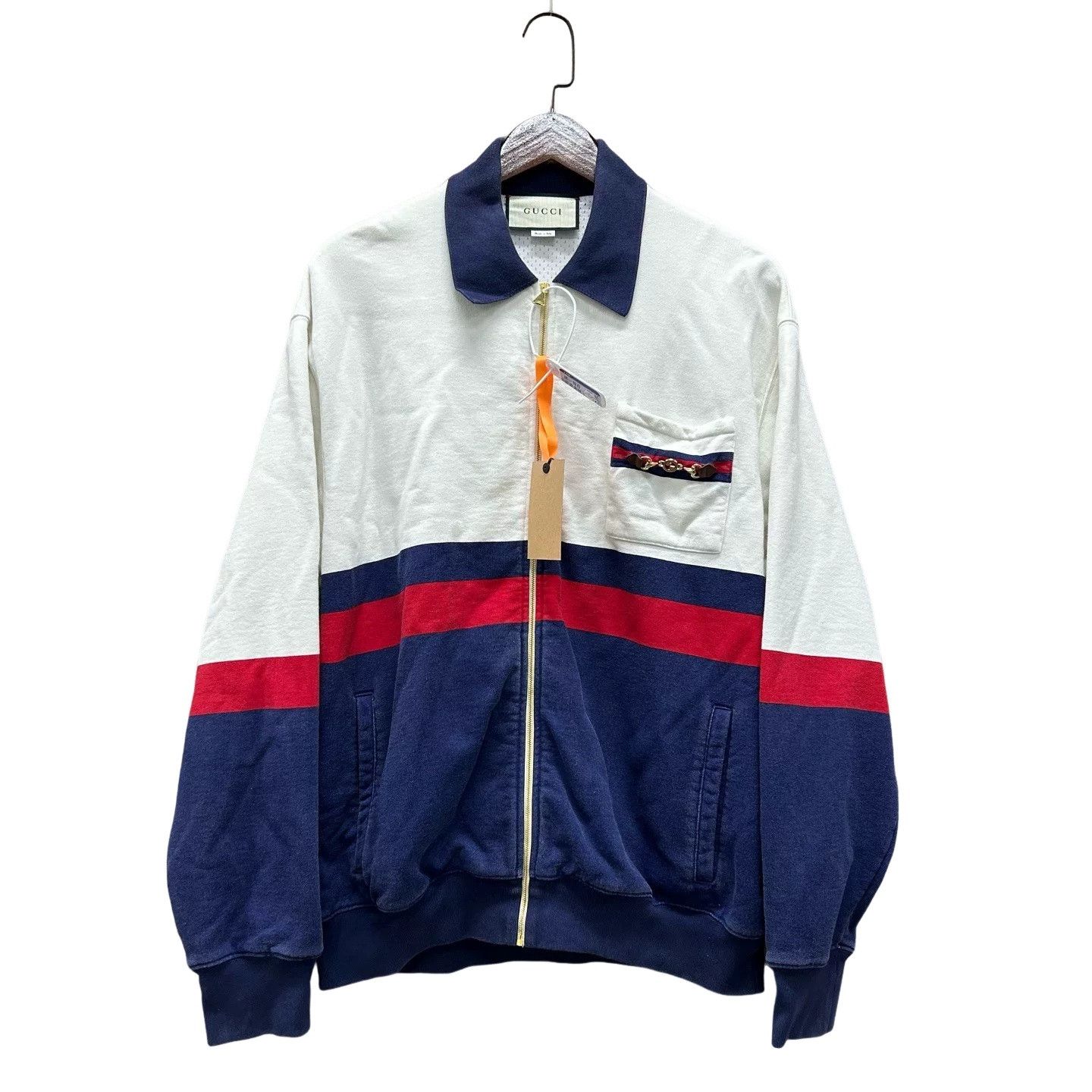 Gucci Gucci Striped Zip Jacket Size M Size US M / EU 48-50 / 2 - 1 Thumbnail