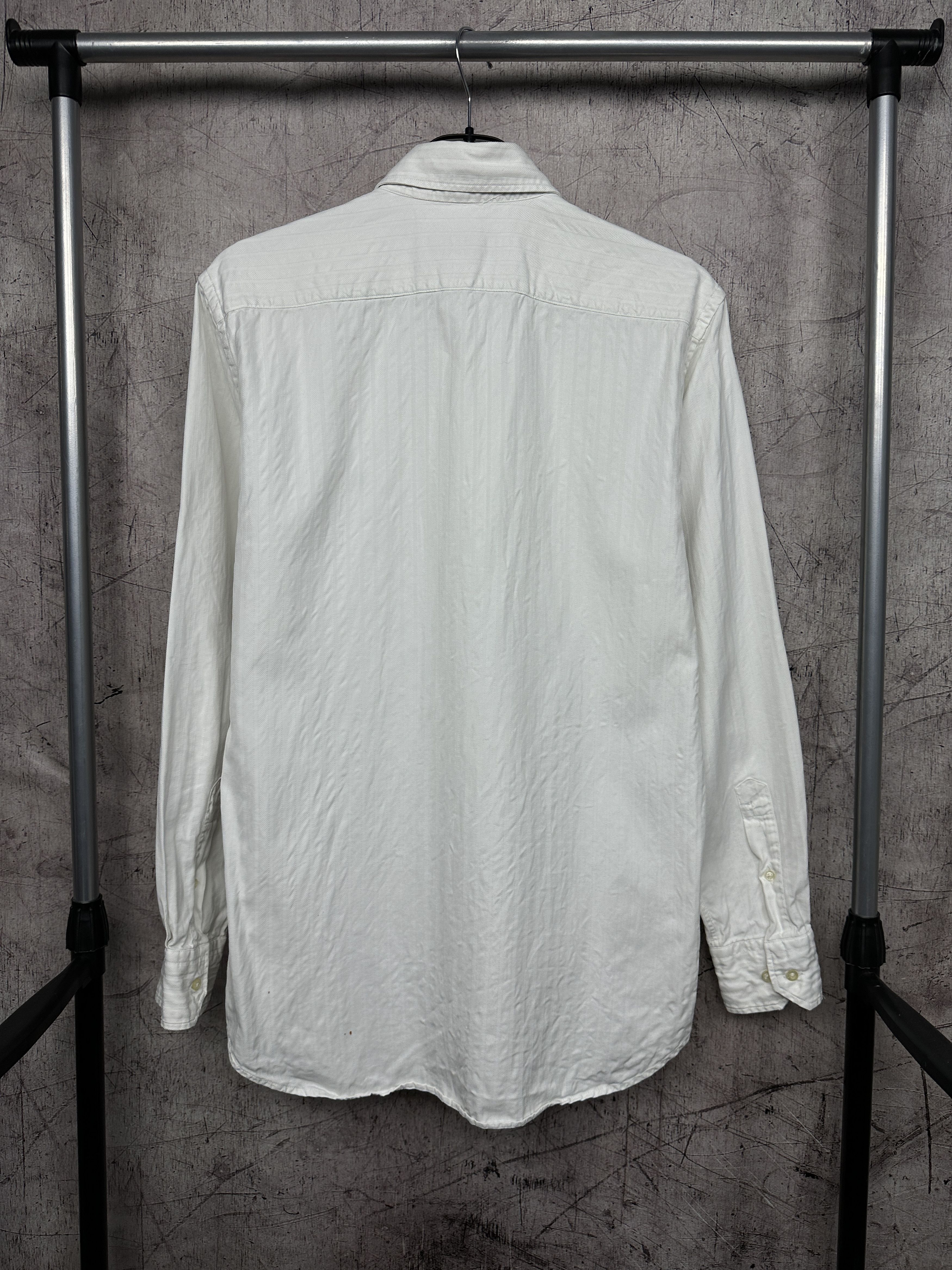 Etro Etro Vintage Mens Long Sleeve White Shirt Size US M / EU 48-50 / 2 - 9 Thumbnail