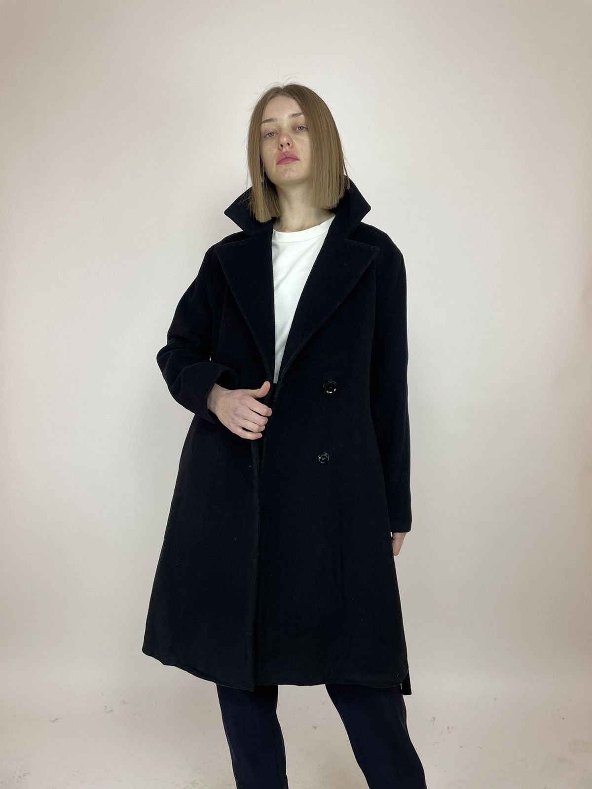 Cinzia Rocca CINZIA ROCCA Wool/Cashmere Belted coat Womens size US 10 Size L / US 10 / IT 46 - 9 Thumbnail
