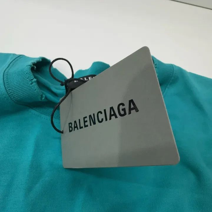 Balenciaga Balenciaga Balenciaga Mosaic Logo Distressed TShirt -2507 Size US XS / EU 42 / 0 - 1 Thumbnail