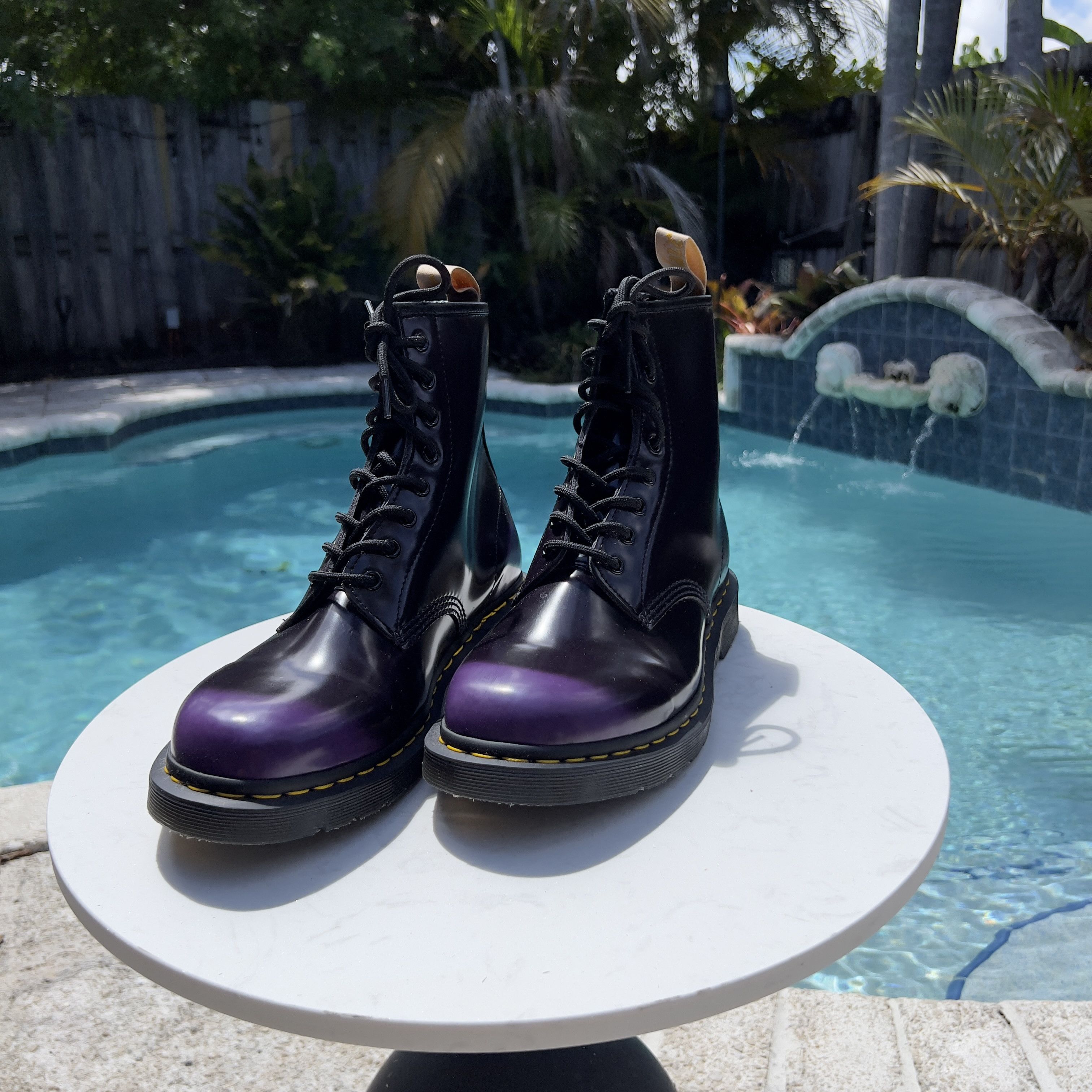 Dr. Martens Dr. Martens 1460 Pascal 8-Eye Boots - Purple Size US 11 / EU 44 - 2 Thumbnail