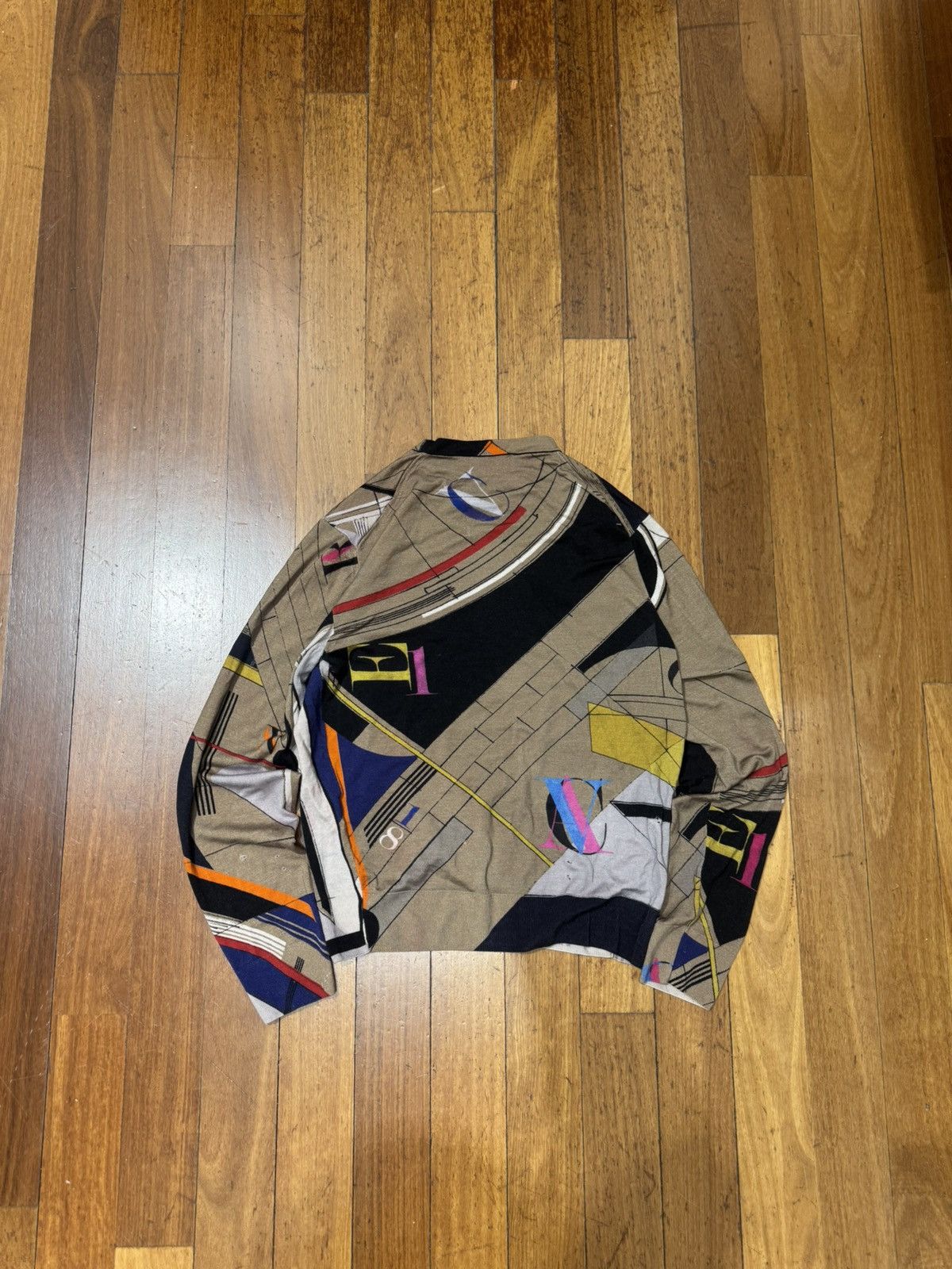 Versace Versace Abstract L/S Tee Size US L / EU 52-54 / 3 - 3 Thumbnail