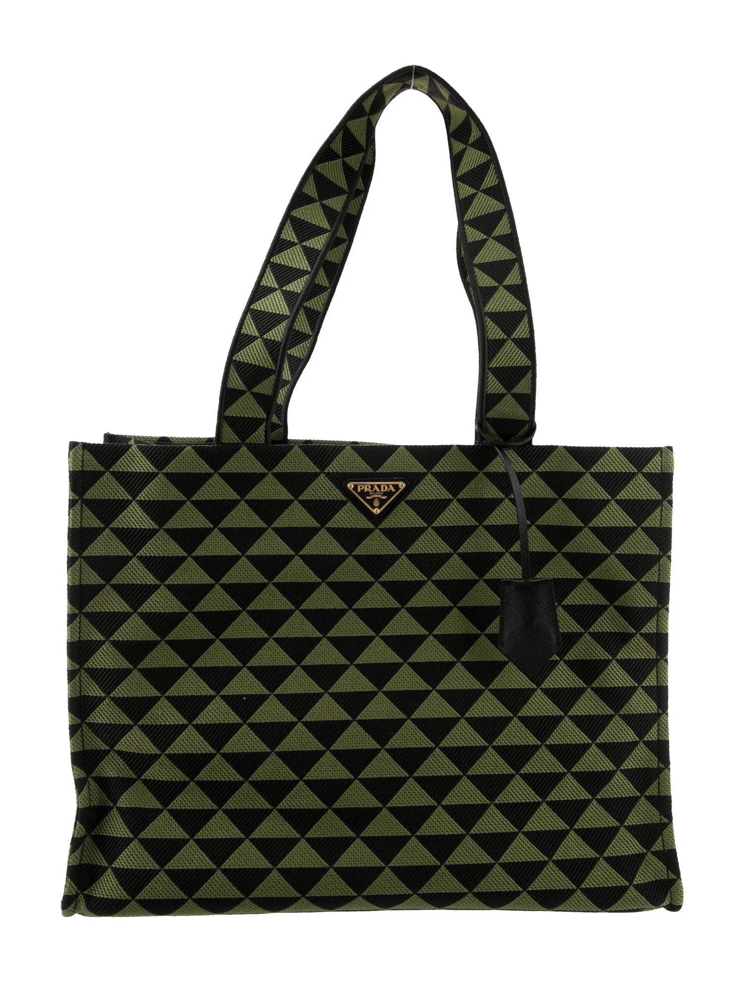 Prada oc11z0625 Size: OS / Symbole Tote Bag in Green/Black Size ONE SIZE - 1 Thumbnail