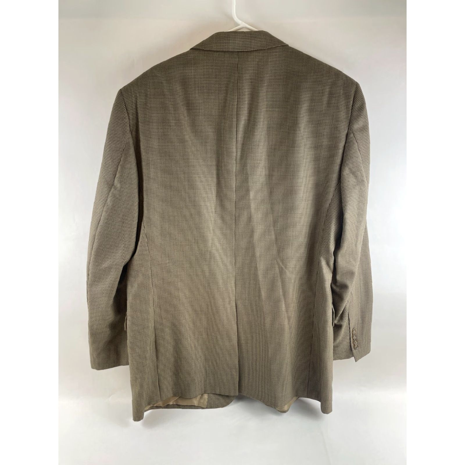 Jos. A. Bank Jos. A. Bank Blazer Jacket, Men's Large, Brown Tan, 100% Wool, Gordon Pea Coat, Suit Coat, Wool, Regular, Business Casual Formal, Jacket, Men Size 42R - 2 Thumbnail