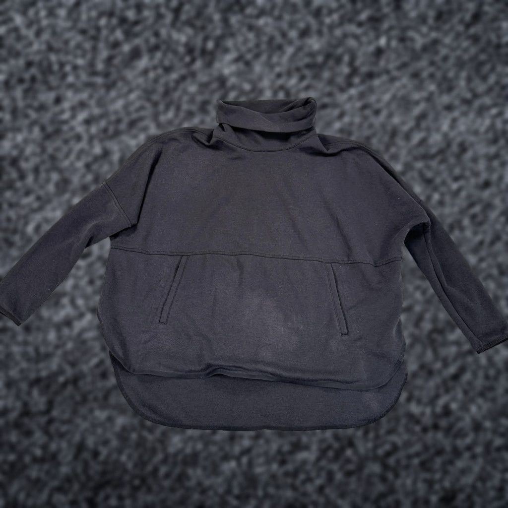 The North Face The North Face Sweatshirt Womens S/M Black Cowl Neck Fleece Pullover Pockets Size S / US 4 / IT 40 - 1 Thumbnail