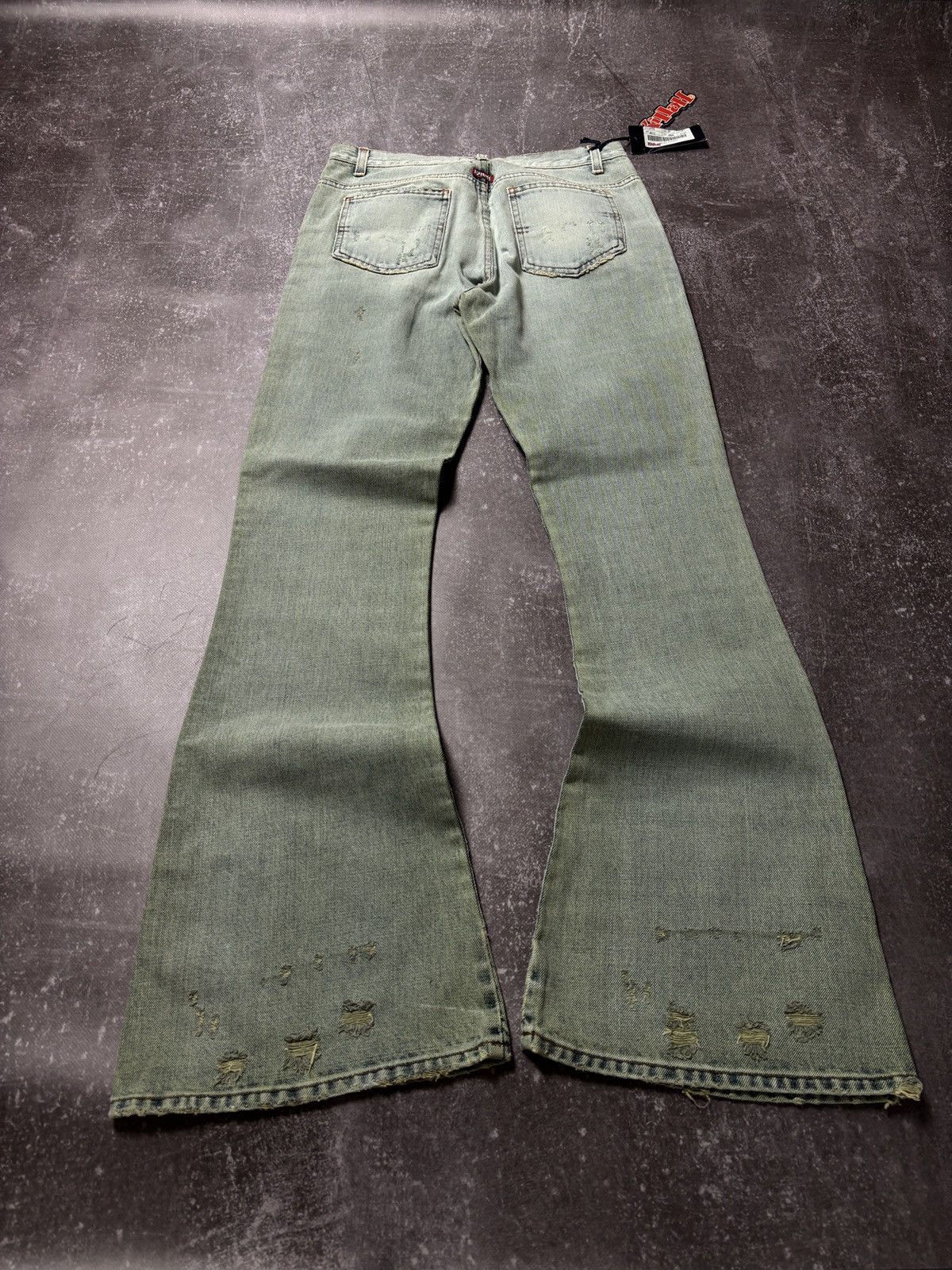 Pre-owned Hysteric Glamour X If Six Was Nine Crazy Flared Vintage Y2k Velvet Jeans If Six Was Nine Style In Blossom