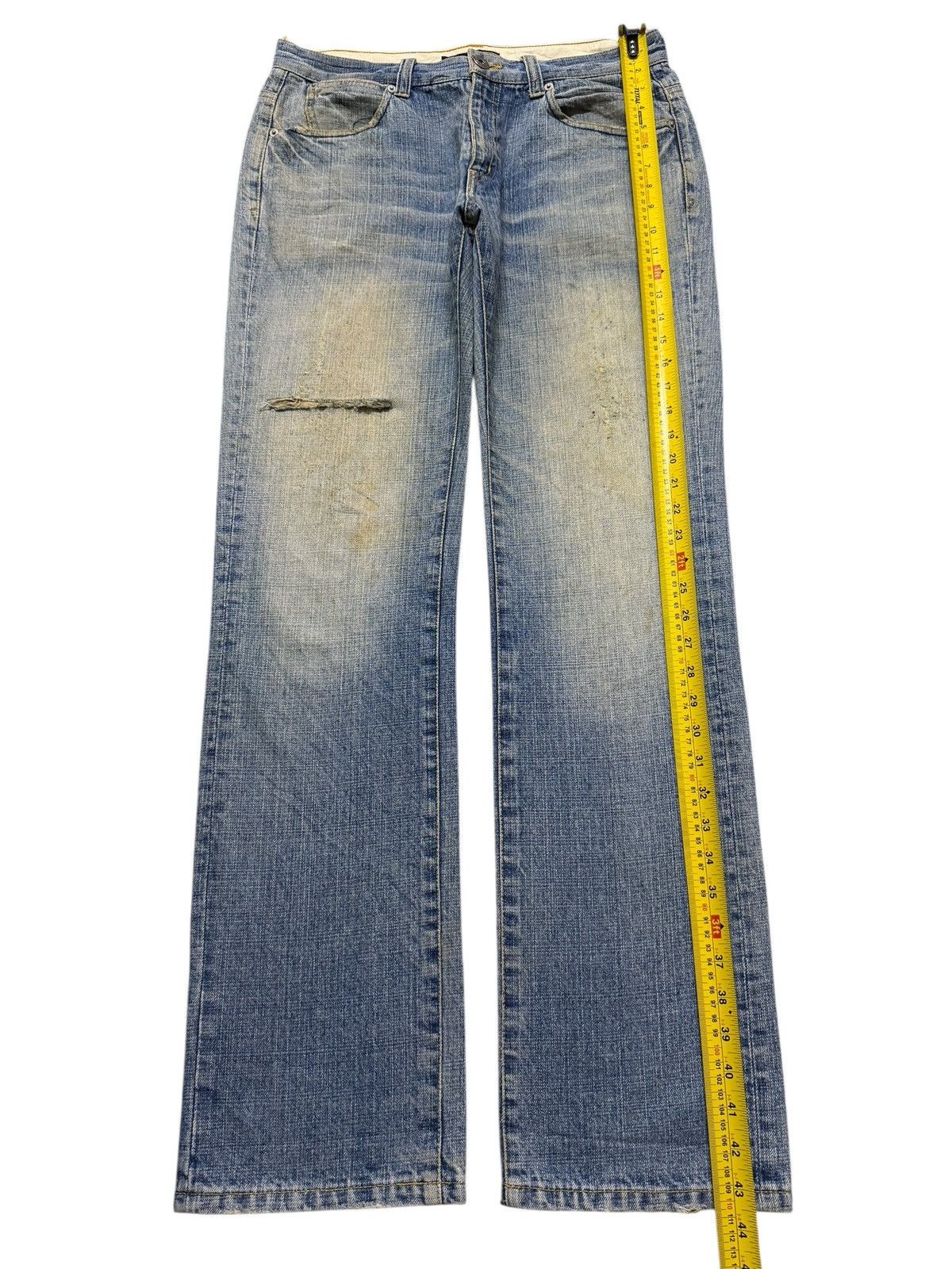 Global Work Vintage Y2K Japanese Global Work Mud Wash Distress Straight Size US 32 / EU 48 - 10 Thumbnail