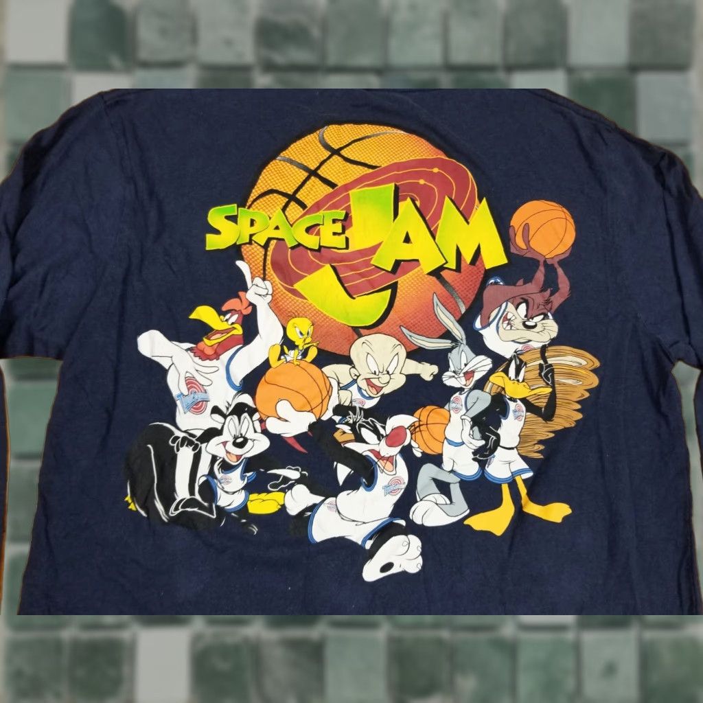 Jordan Brand VINTAGE Space Jam Michael Jordan Navy Long Sleeve T-Shirt XL Size US XL / EU 56 / 4 - 1 Thumbnail