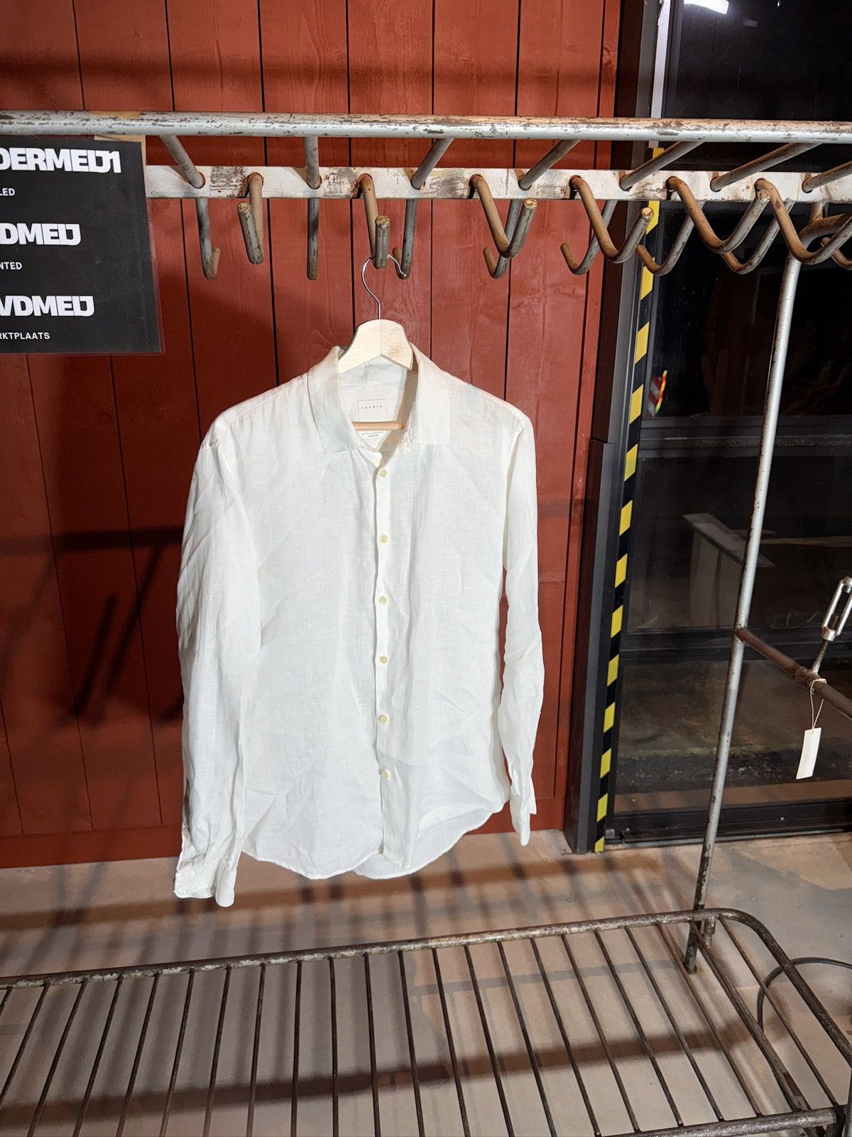 Sandro Linnen Shirt Sandro Size US M / EU 48-50 / 2 - 1 Thumbnail