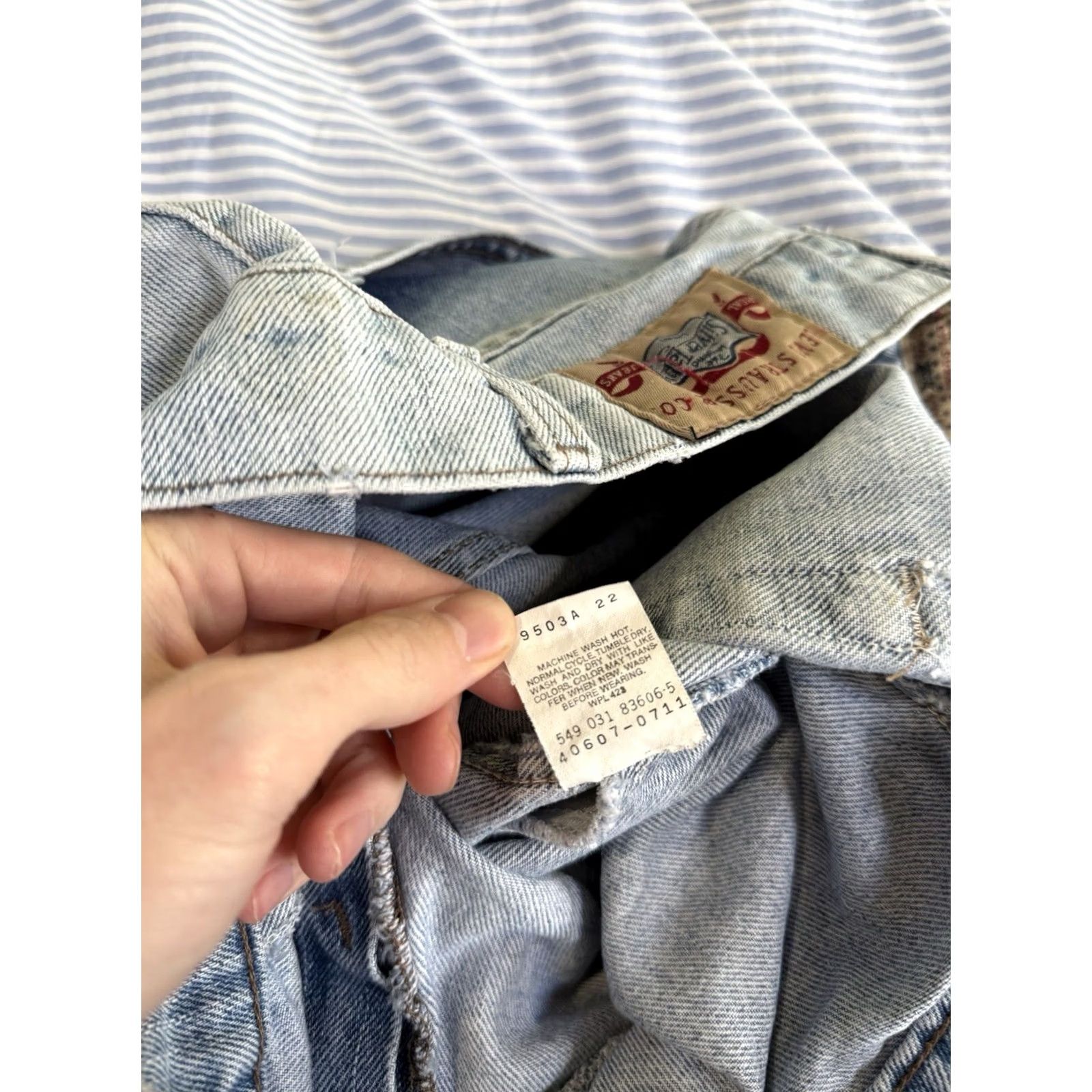 Levi's VINTAGE Levi’s Silver Tab Baggy Blue Jean Pants 38/32 USA Made Men's Size US 38 / EU 54 - 8 Thumbnail