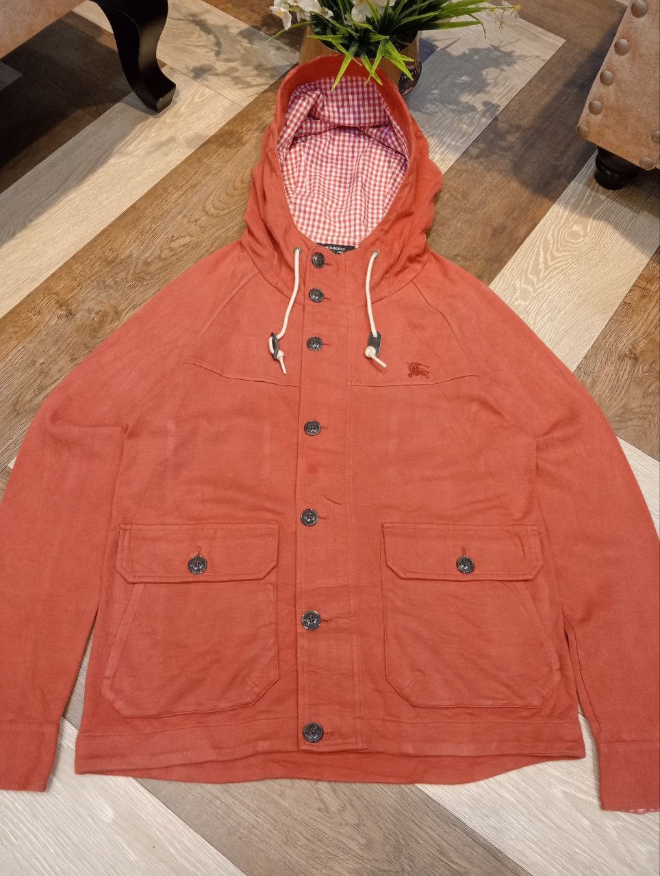 Burberry BURBERRY BLACK LABEL HOODED JACKET - SIZE 2 BRICK ORANGE Size US M / EU 48-50 / 2 - 2 Thumbnail
