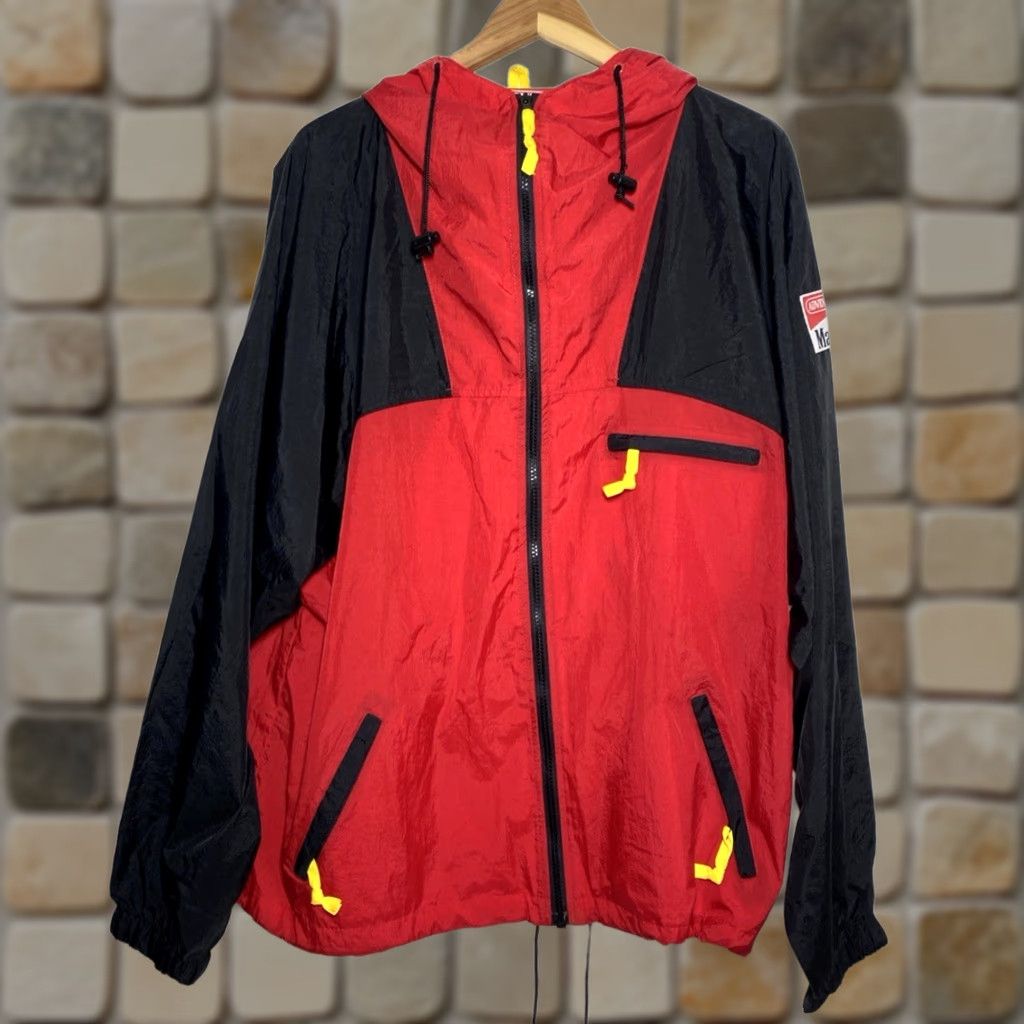 Marlboro Marlboro Adventure Team Men’s Vintage 90s Full Zip Hooded Windbreaker Jacket XL Red Black Nylon Windbreaker Zip Pockets Size US XL / EU 56 / 4 - 1 Thumbnail