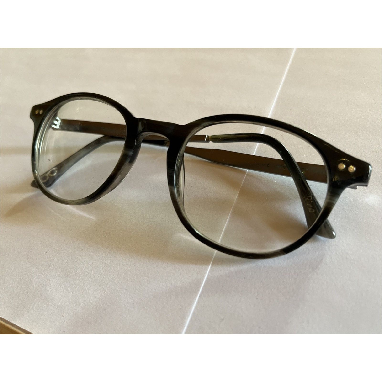 Heritage Research Heritage Heem03 Silver Oval Eyeglass Frame Glasses 49-21-145 Size ONE SIZE - 8 Thumbnail