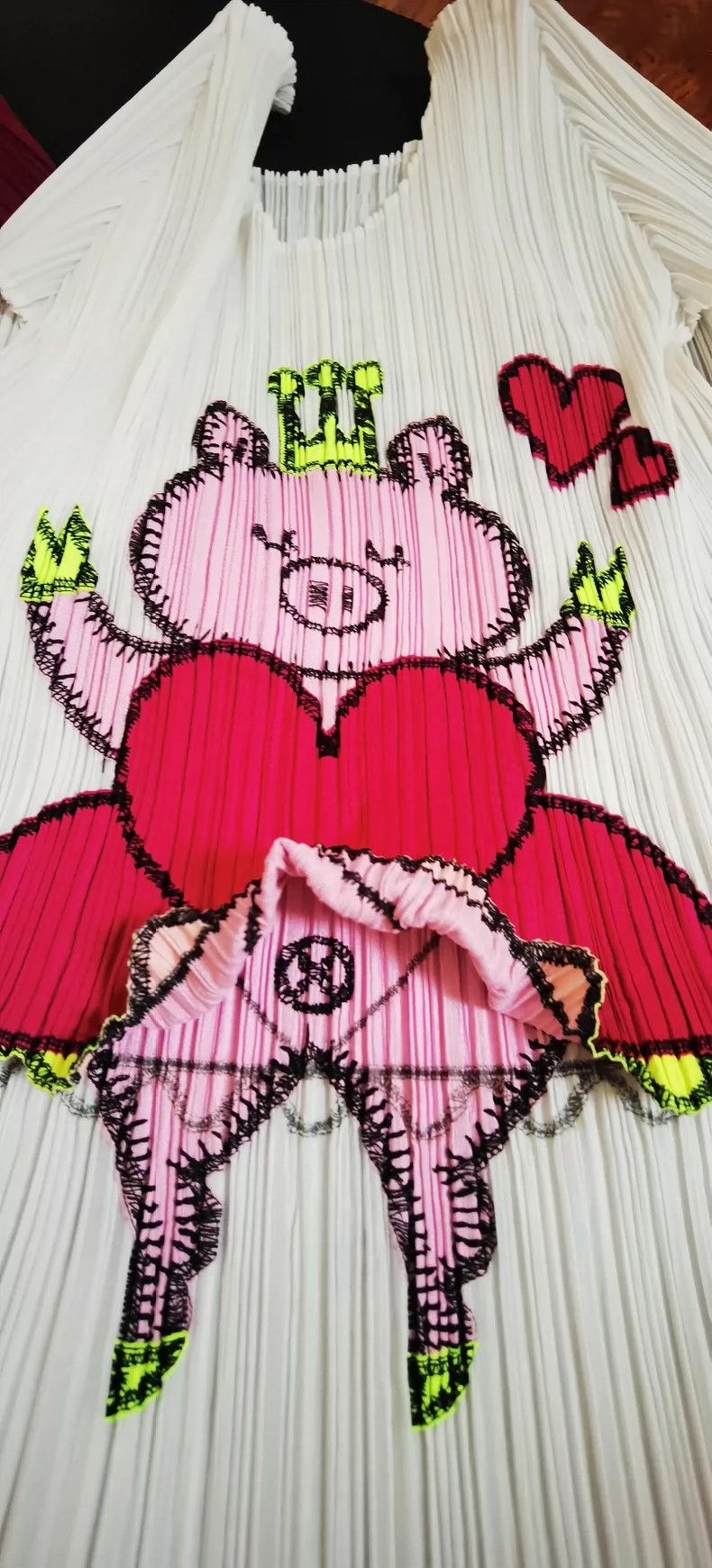Issey Miyake Issey Miyake Crown Little Pig patchwork top Size L / US 10 / IT 46 - 2 Thumbnail