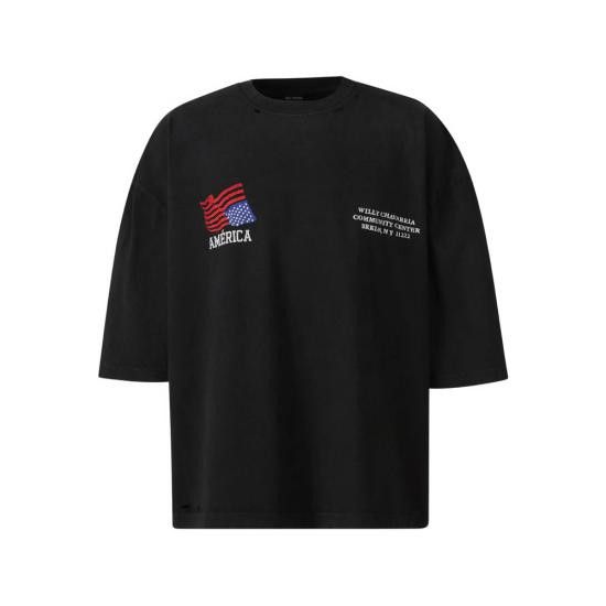 Balenciaga BALENCIAGA Men T-Shirts 764235TPVK1 1569 BLACK