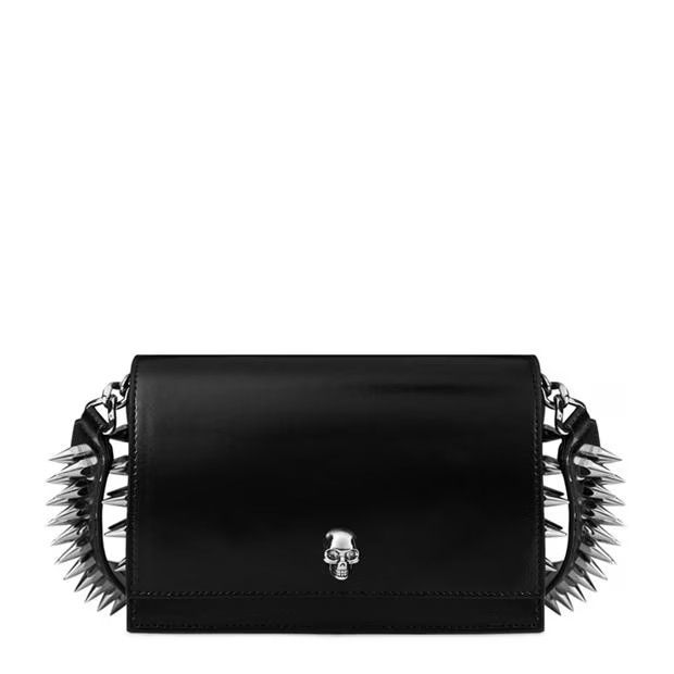 Alexander McQueen o1g2r1mq0824 Size: OS / Biker Small Skull Bag Black Silver Size ONE SIZE - 1 Thumbnail