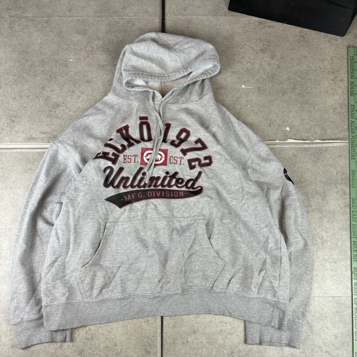 Ecko Unltd. Y2k gray ecko hoodie large chest graphic Size US XXL / EU 58 / 5 - 1 Thumbnail