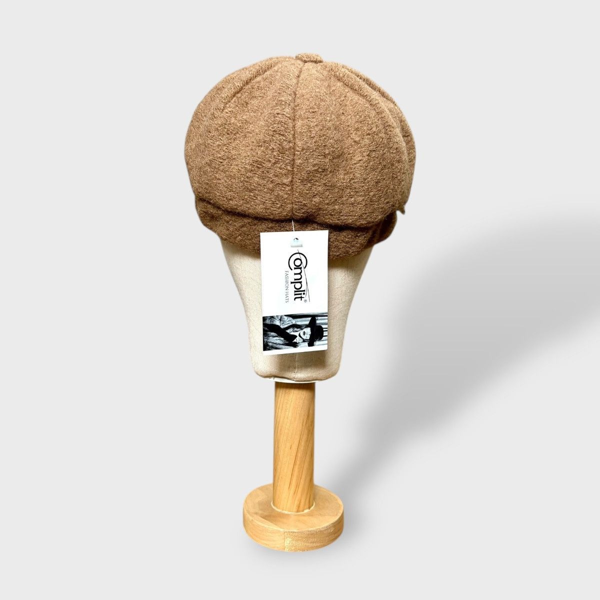 Other Complit Womens Brown Newsboy Style Wool Winter Hat OS Size ONE SIZE - 7 Thumbnail