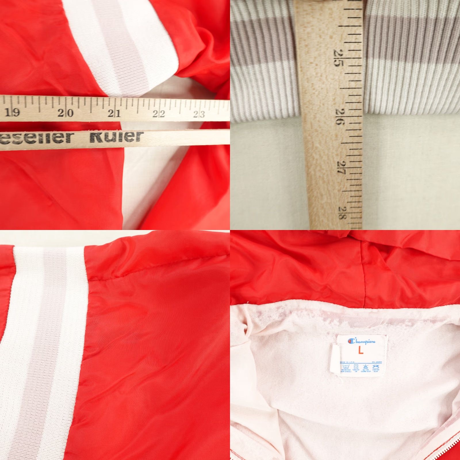 Champion Vintage Champion Jacket Mens Large Red White 1/2 Zip Windbreaker Mater Dei 90s Size US L / EU 52-54 / 3 - 8 Thumbnail