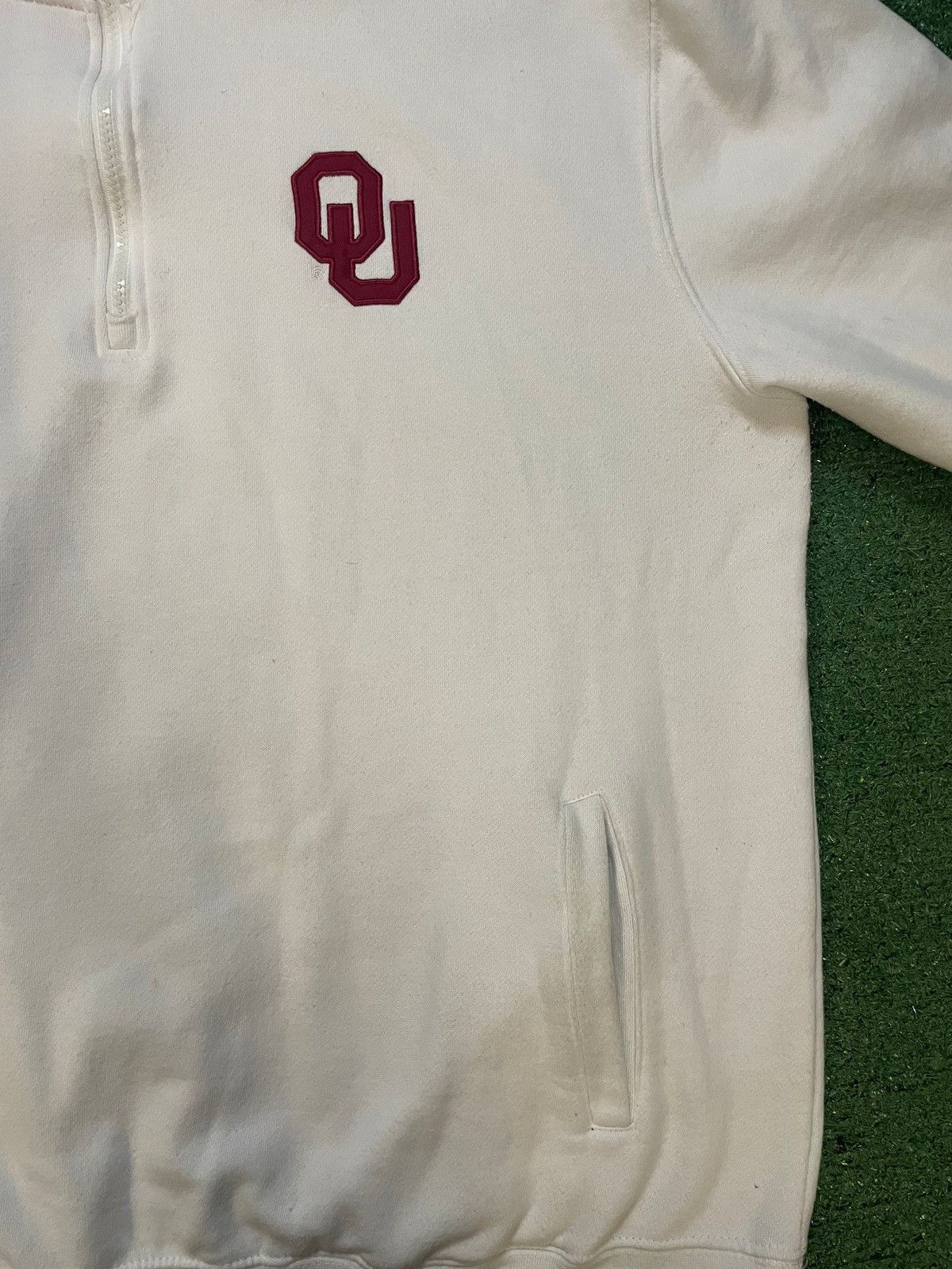 Vintage Vintage university of Oklahoma sooners Quarter Zip Size US XL / EU 56 / 4 - 3 Thumbnail