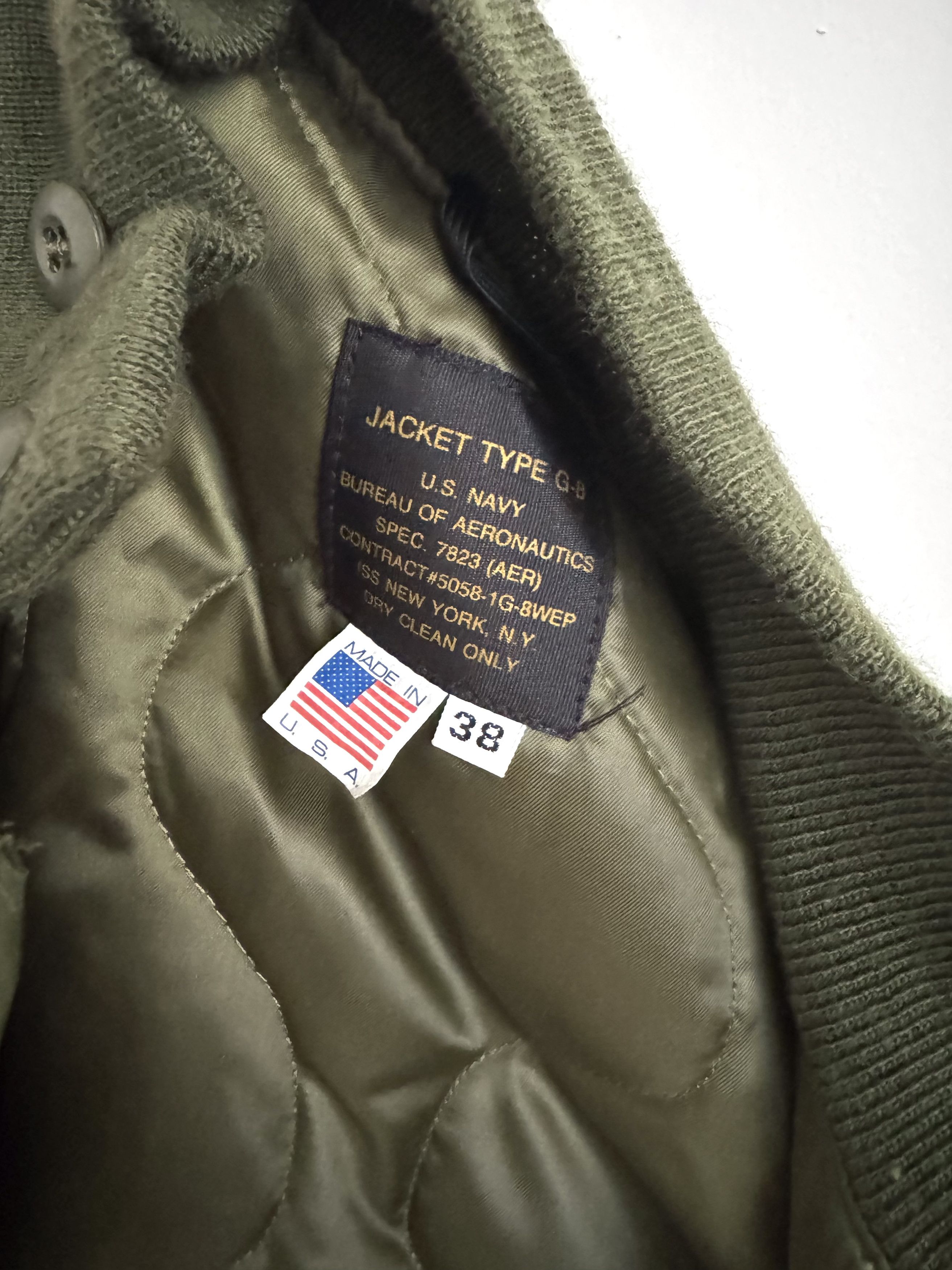 I. Spiewak And Sons Spiewak G8 Flight Jacket USA Navy Type Military Size US S / EU 44-46 / 1 - 7 Thumbnail