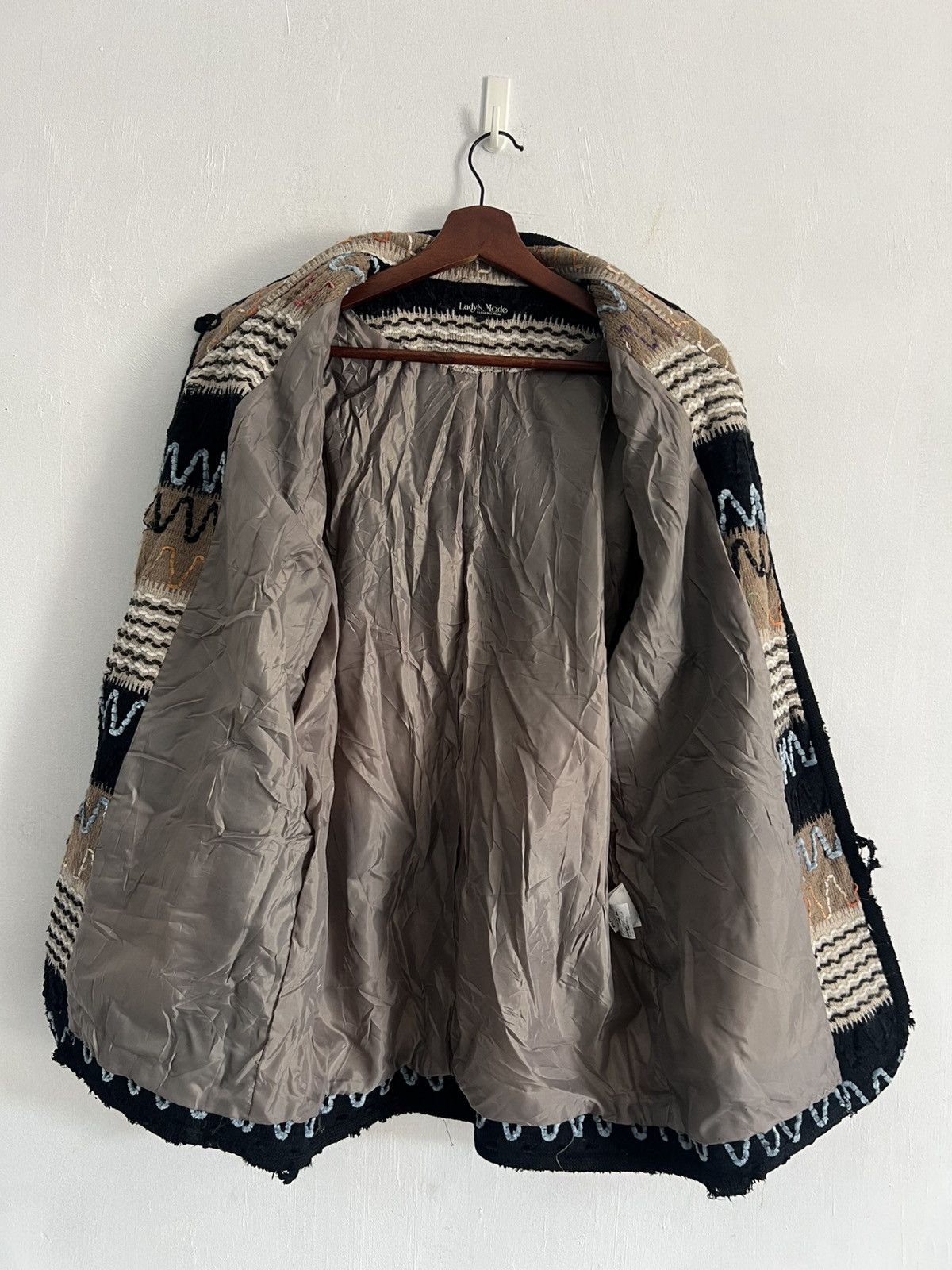 If Six Was Nine Patchwork Sashiko Dyed Button Up Fleece Japan Size US M / EU 48-50 / 2 - 17 Thumbnail