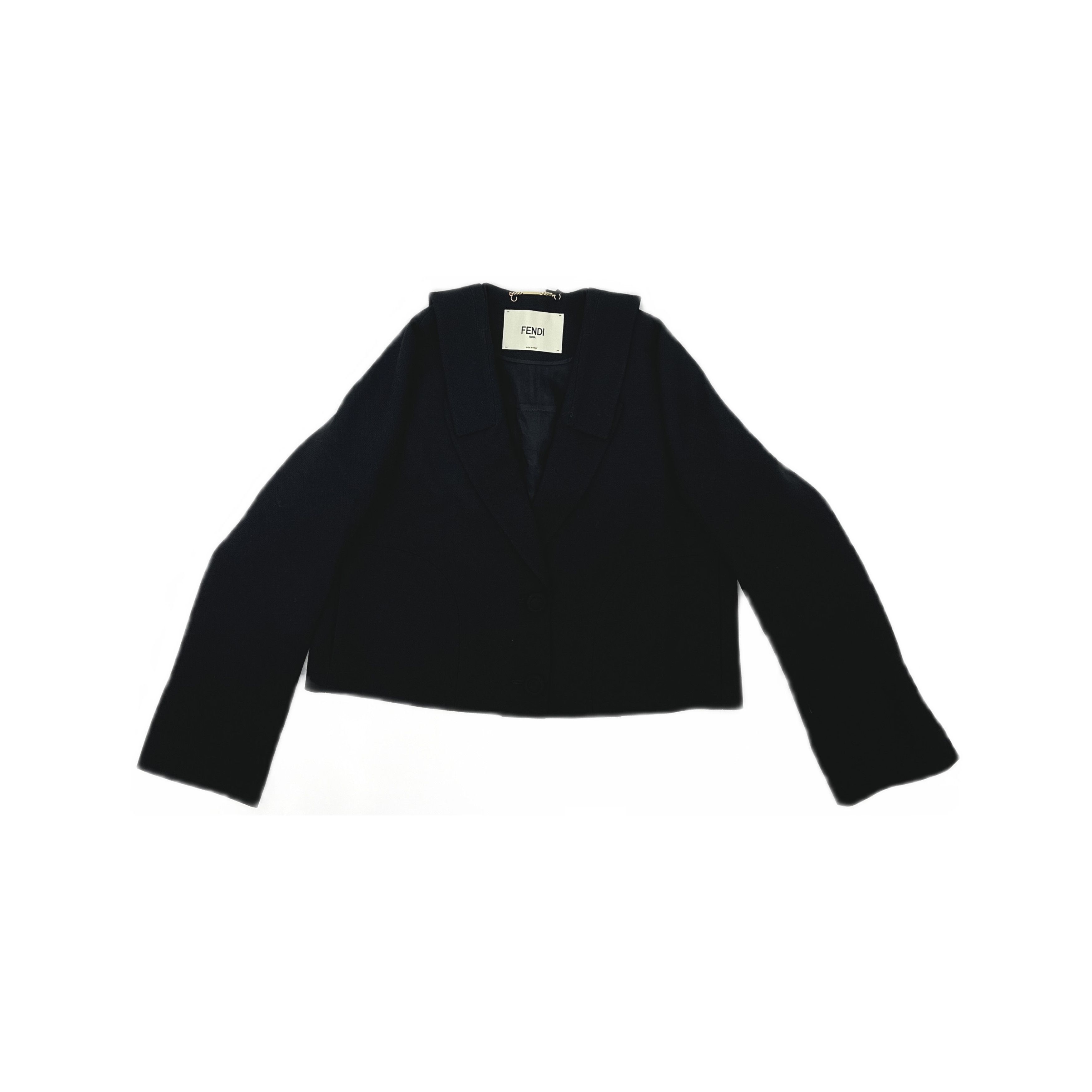 Fendi Fendi Wool Crepe Bolero Jacket Size 36 Size XS / US 0-2 / IT 36-38 - 1 Thumbnail