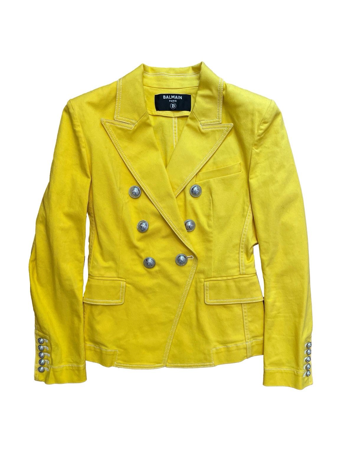 Balmain Balmain Paris Yellow Blazer Size M / US 6-8 / IT 42-44 - 1 Thumbnail