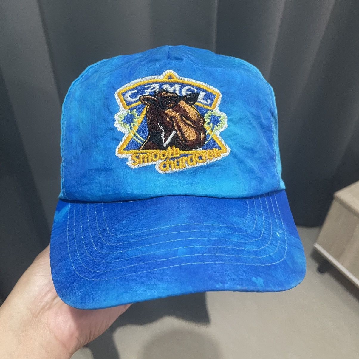 Vintage VINTAGE 90s JOE CAMEL "SMOOTH CHARACTER" CRINKLE NYLON CAP Size ONE SIZE - 2 Thumbnail