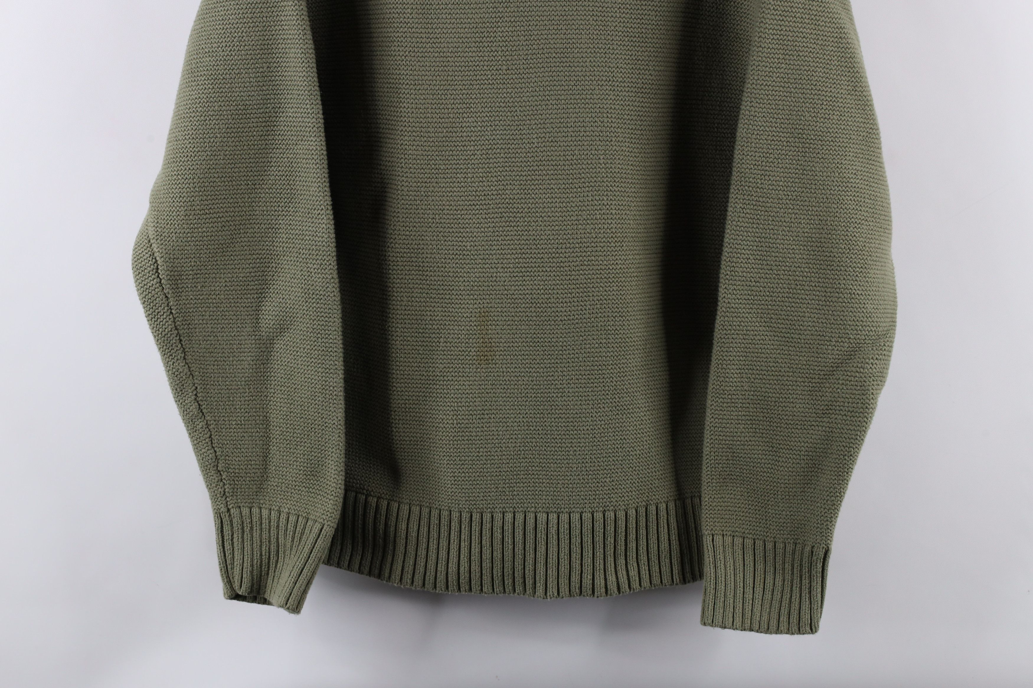 J.Crew × Vintage J Crew Blank Heavyweight Organic Cotton Garter Knit Sweater Size L / US 10 / IT 46 - 3 Thumbnail