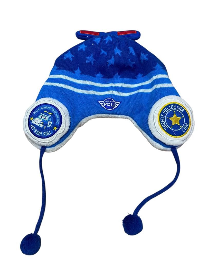 Japanese Brand Robocar Poli Beanie Kids Hat Size ONE SIZE - 3 Thumbnail