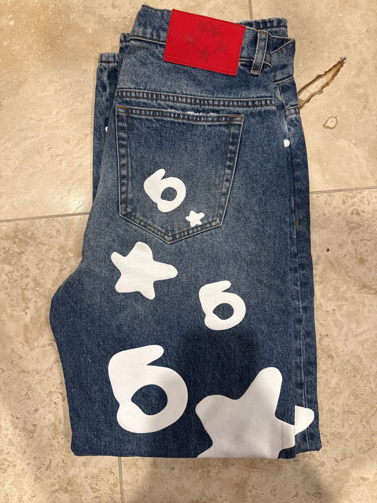 Sp5der Sp5der Beluga Wash Denim 'Light Indigo Wash' Size US 30 / EU 46 - 4 Thumbnail
