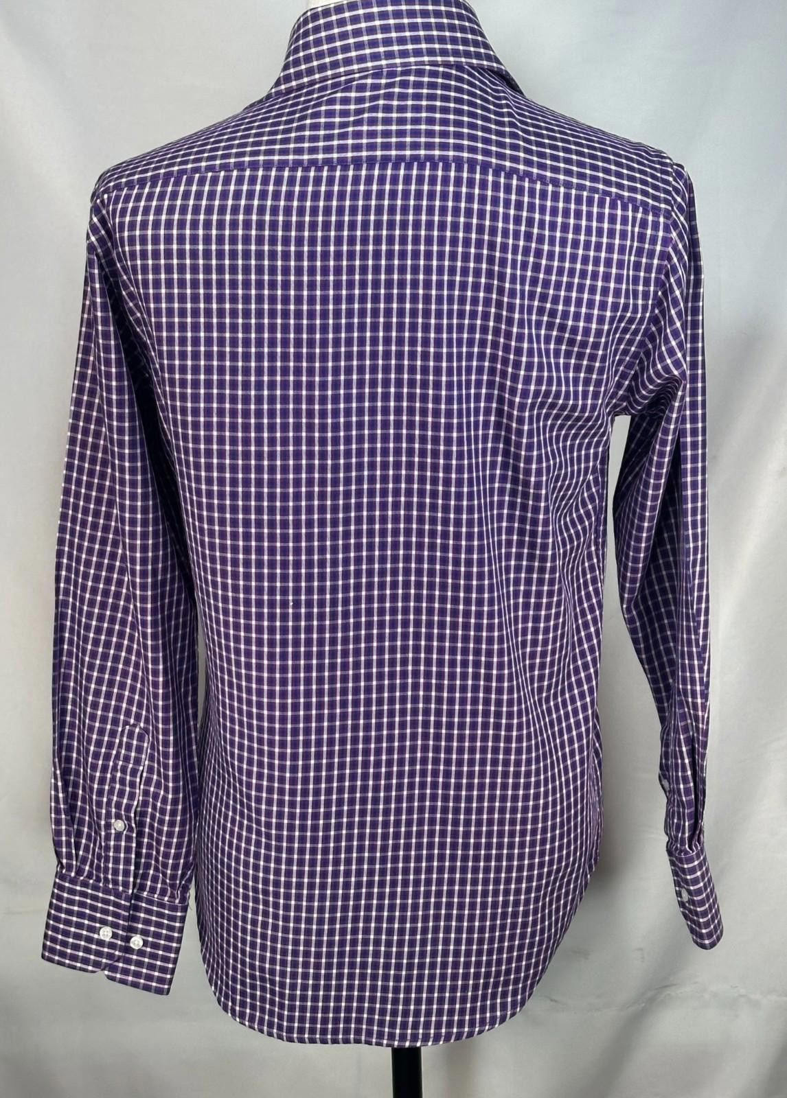 Other Bristol Bull Fitted 100% Cotton Button Up Purple Mens Small Size US S / EU 44-46 / 1 - 2 Thumbnail