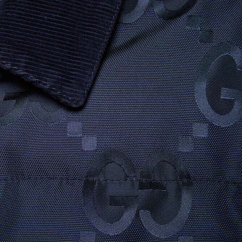 Gucci o1s1wg110225 GG Nylon Canvas and Corduroy Reversible Jacket Size US XL / EU 56 / 4 - 4 Thumbnail