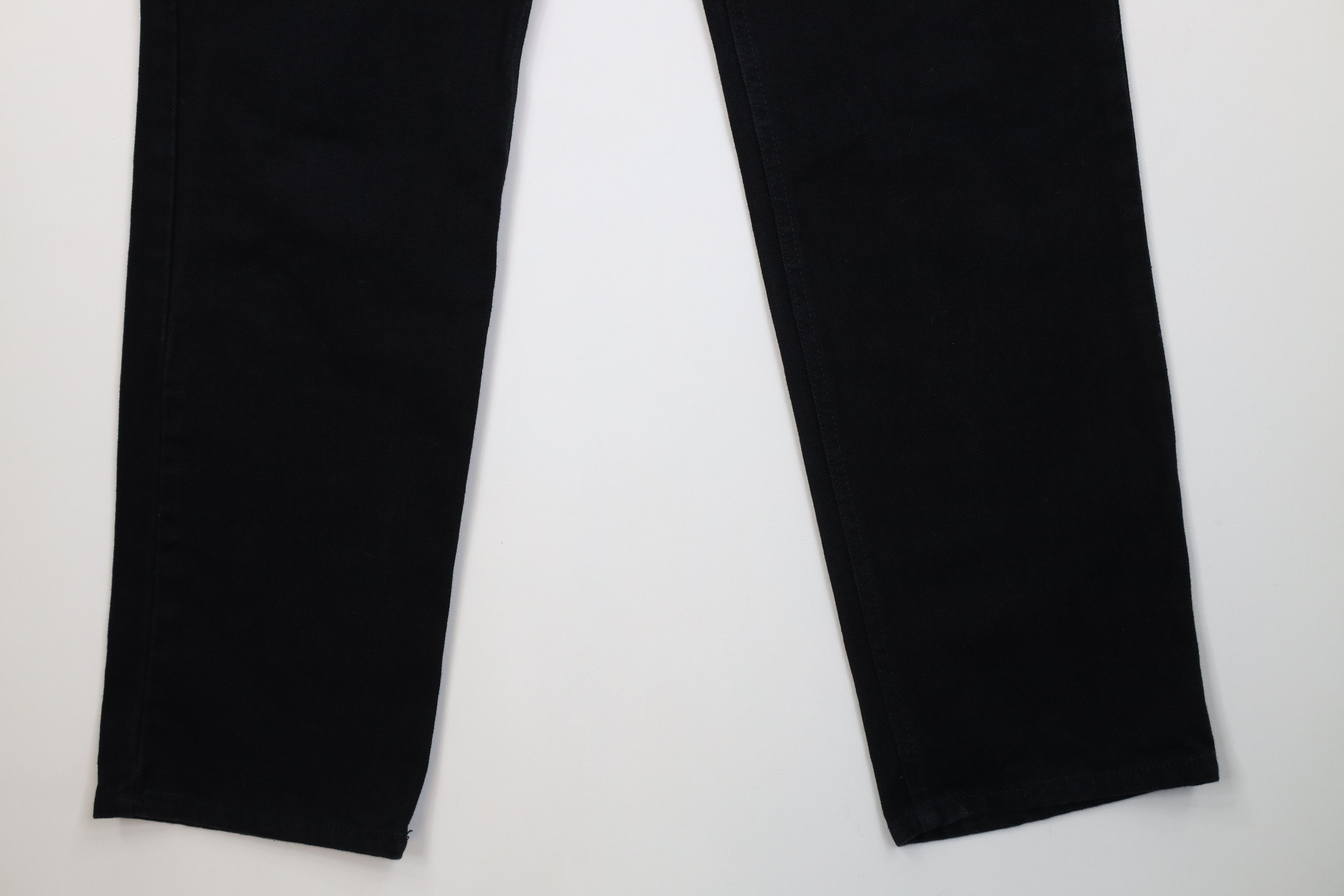 Vintage Vintage 90s Streetwear Baggy Straight Leg Denim Jeans Black Size US 34 / EU 50 - 4 Thumbnail