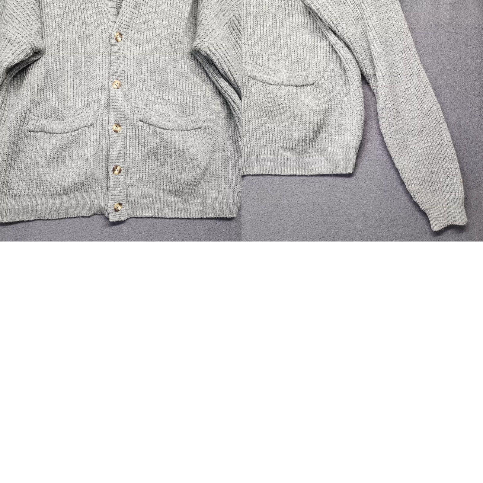 Vintage VINTAGE Saugatuck Drygoods Cardigan Sweater Mens XL Gray Button Front 90s Size US XL / EU 56 / 4 - 9 Thumbnail