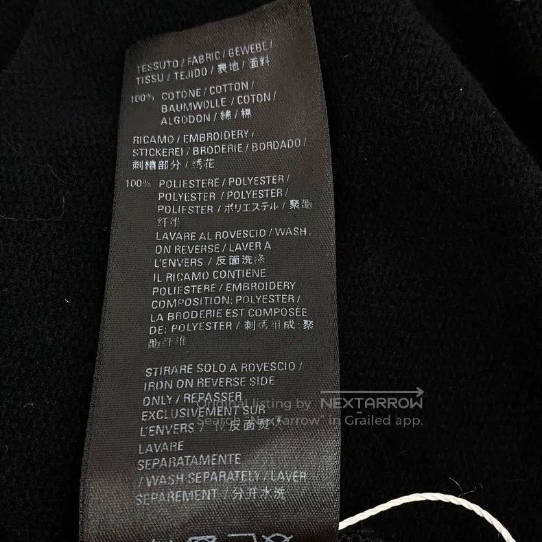 Balenciaga Balenciaga Black Logo Letter Printed Cotton Hooded Long Sl Size US L / EU 52-54 / 3 - 7 Thumbnail