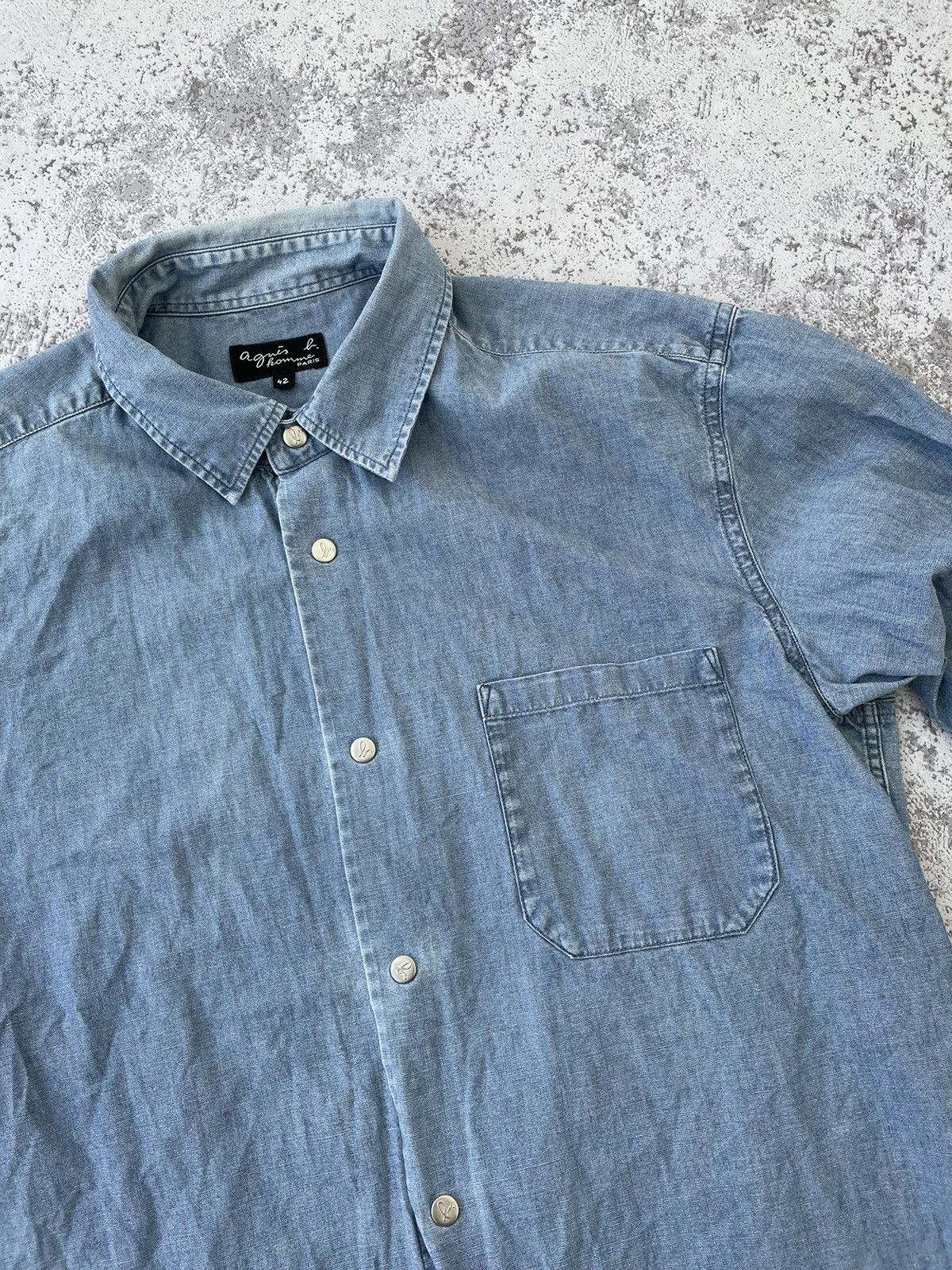 Vintage Agnes B. Homme Paris Denim Shirt