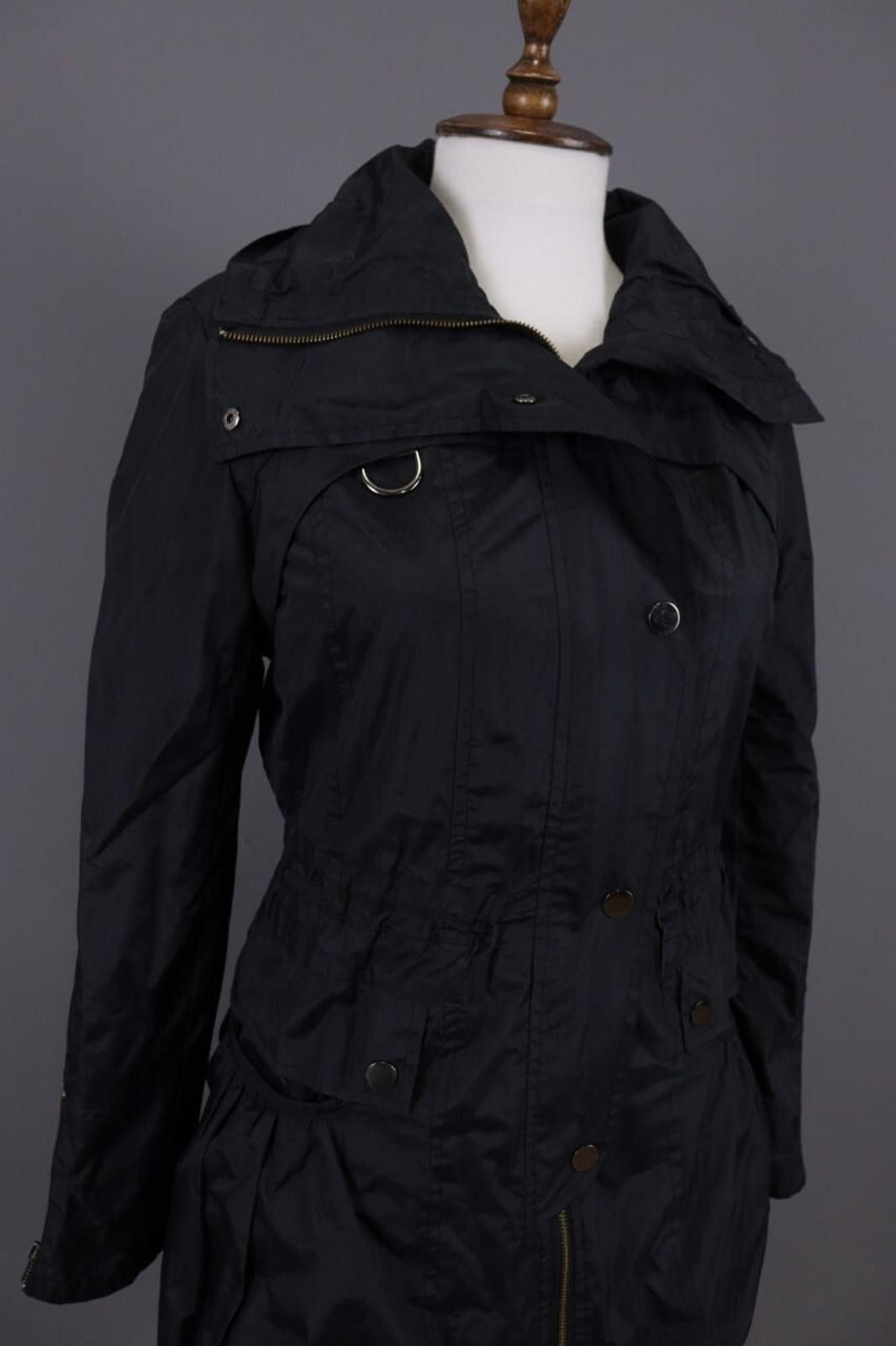 Designer Cop. Copine Black Lagenlook Parka Coat Jacket Size 30 Size M / US 6-8 / IT 42-44 - 5 Thumbnail