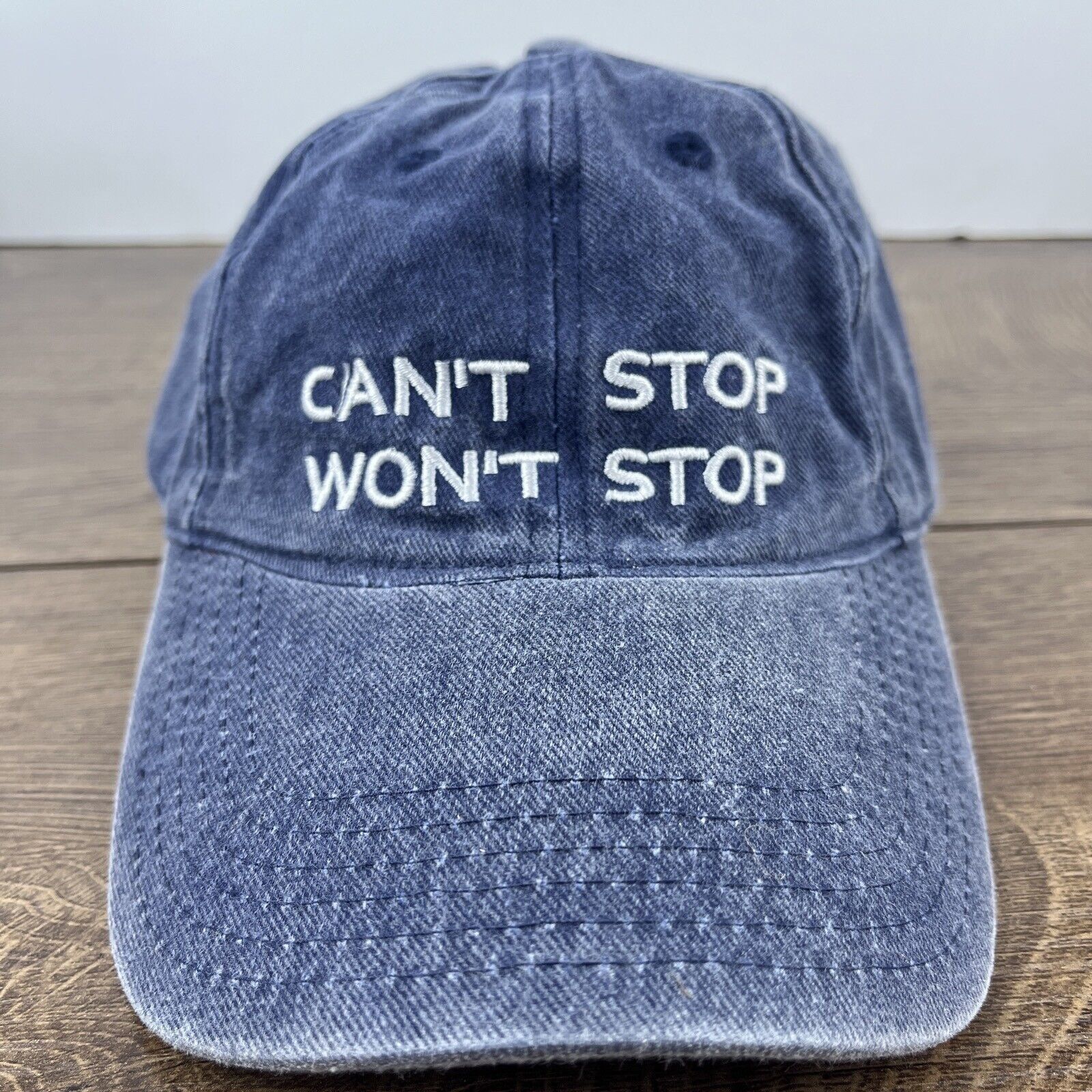 Other Won’t Stop Hat Can’t Stop Won’t Blue Hat Adjustable Adult Si Size ONE SIZE - 1 Thumbnail
