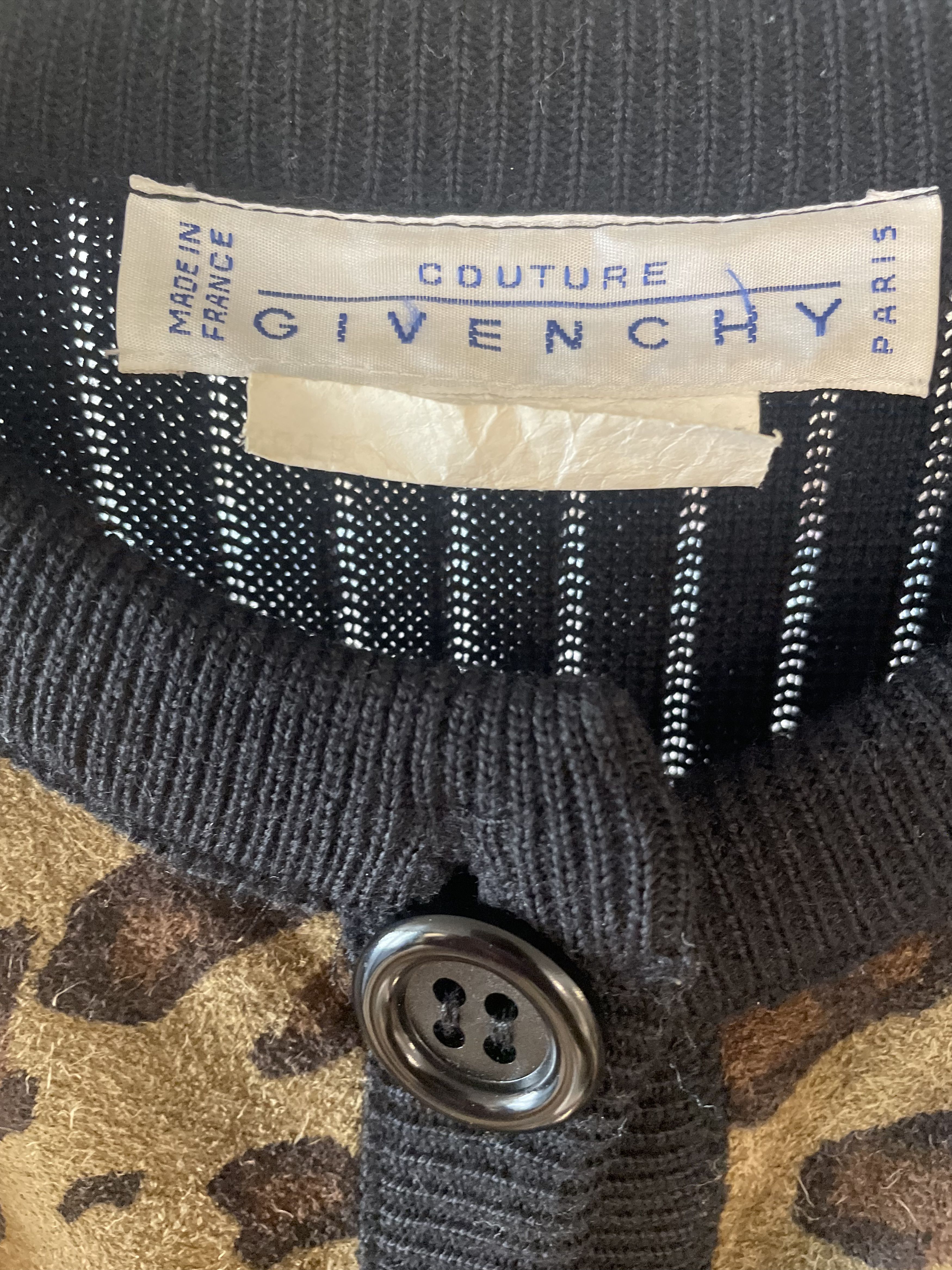 Givenchy Givenchy Laine Wool Leopard Print Cardigan【FREE SHIPPING】 Size M / US 6-8 / IT 42-44 - 2 Thumbnail