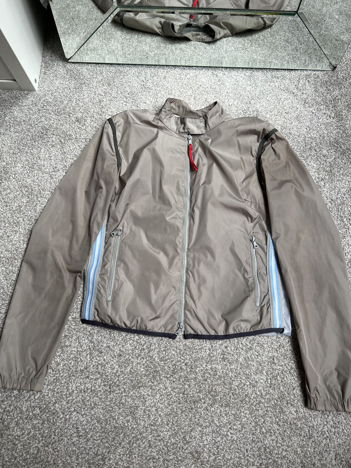 Prada Vintage Prada Linea Rossa Nylon Jacket – Size IT 42 (UK 10) Size M / US 6-8 / IT 42-44 - 1 Thumbnail