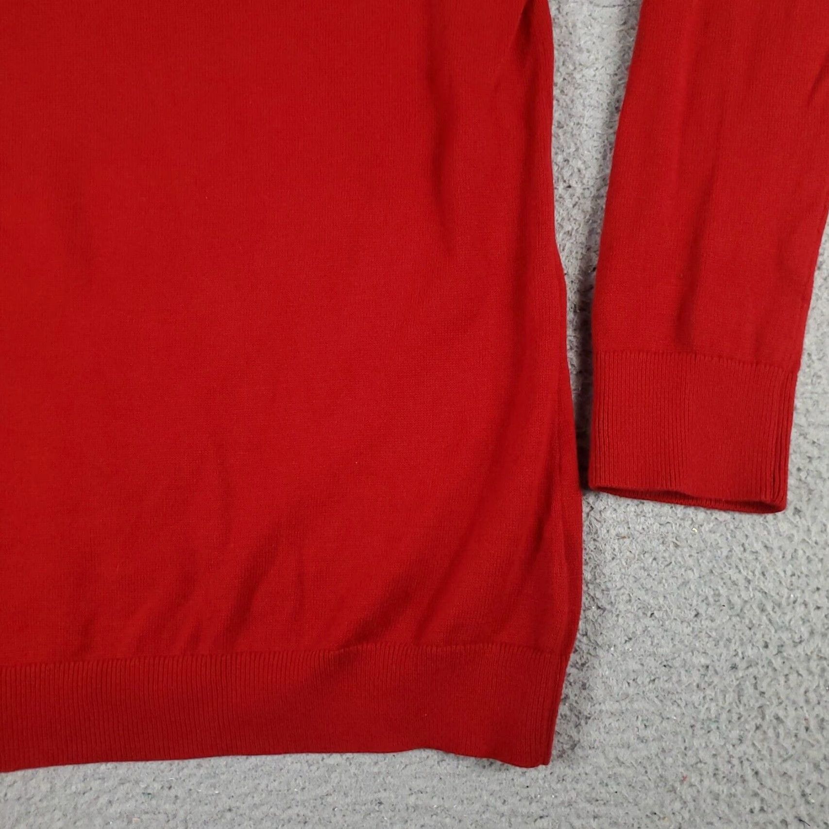 Ralph Lauren Ralph Lauren Women's Sweater Pullover 2X Red Casual Knit Zip Pockets Fall Winter Size XXL / US 16-18 / IT 52-54 - 4 Thumbnail