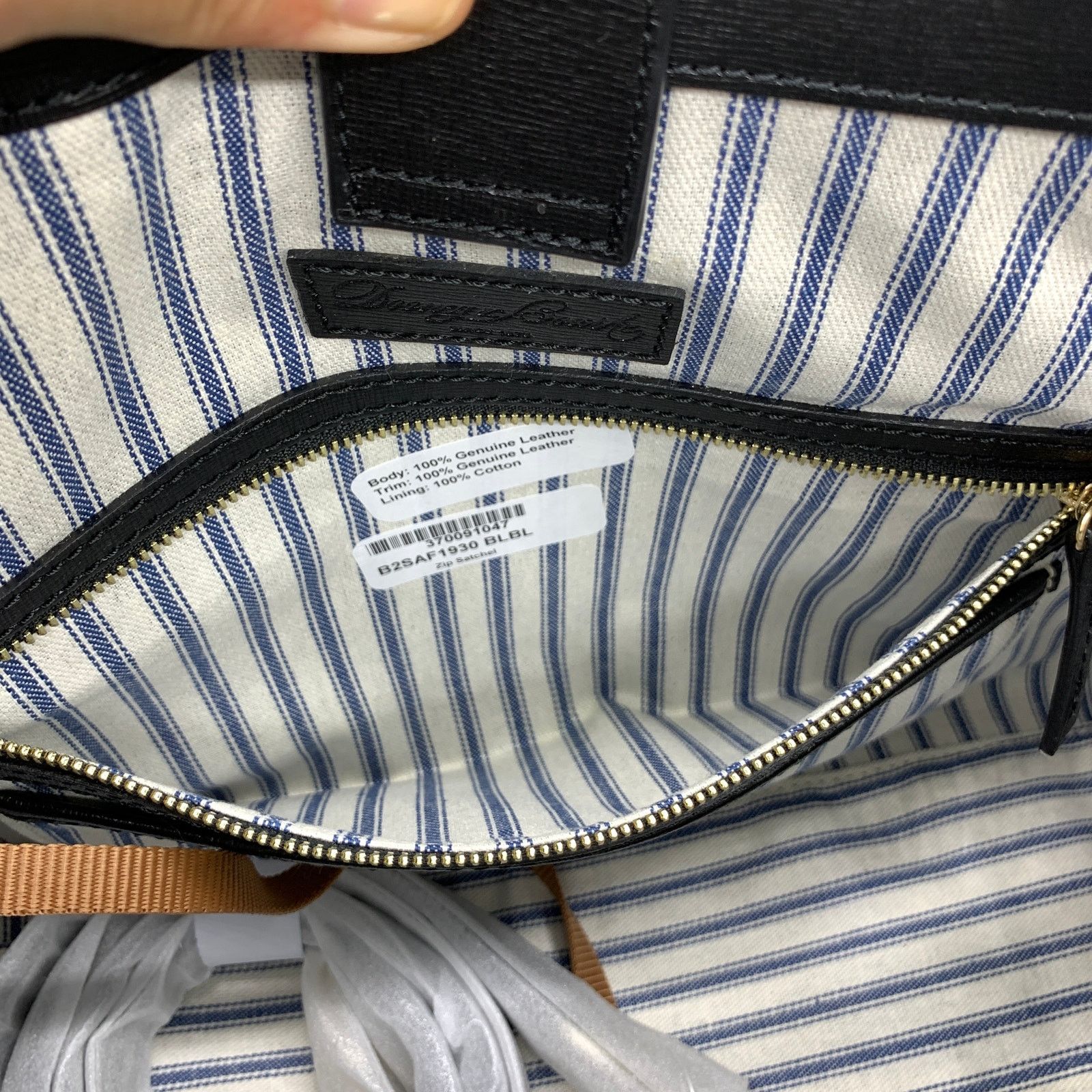 Dooney & Bourke Dooney & Bourke Black Leather Purse Zip Satchel Handbags Size ONE SIZE - 13 Thumbnail