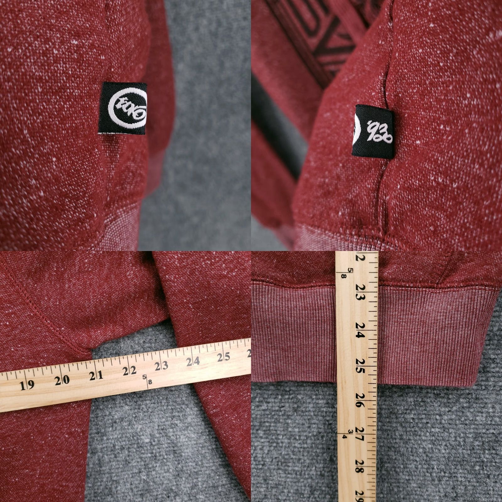 Ecko Unltd. Ecko Unltd Hoodie Mens XS Red Sweatshirt Full Zip Fleece Long Sleeve Drawstring Size US XS / EU 42 / 0 - 8 Thumbnail