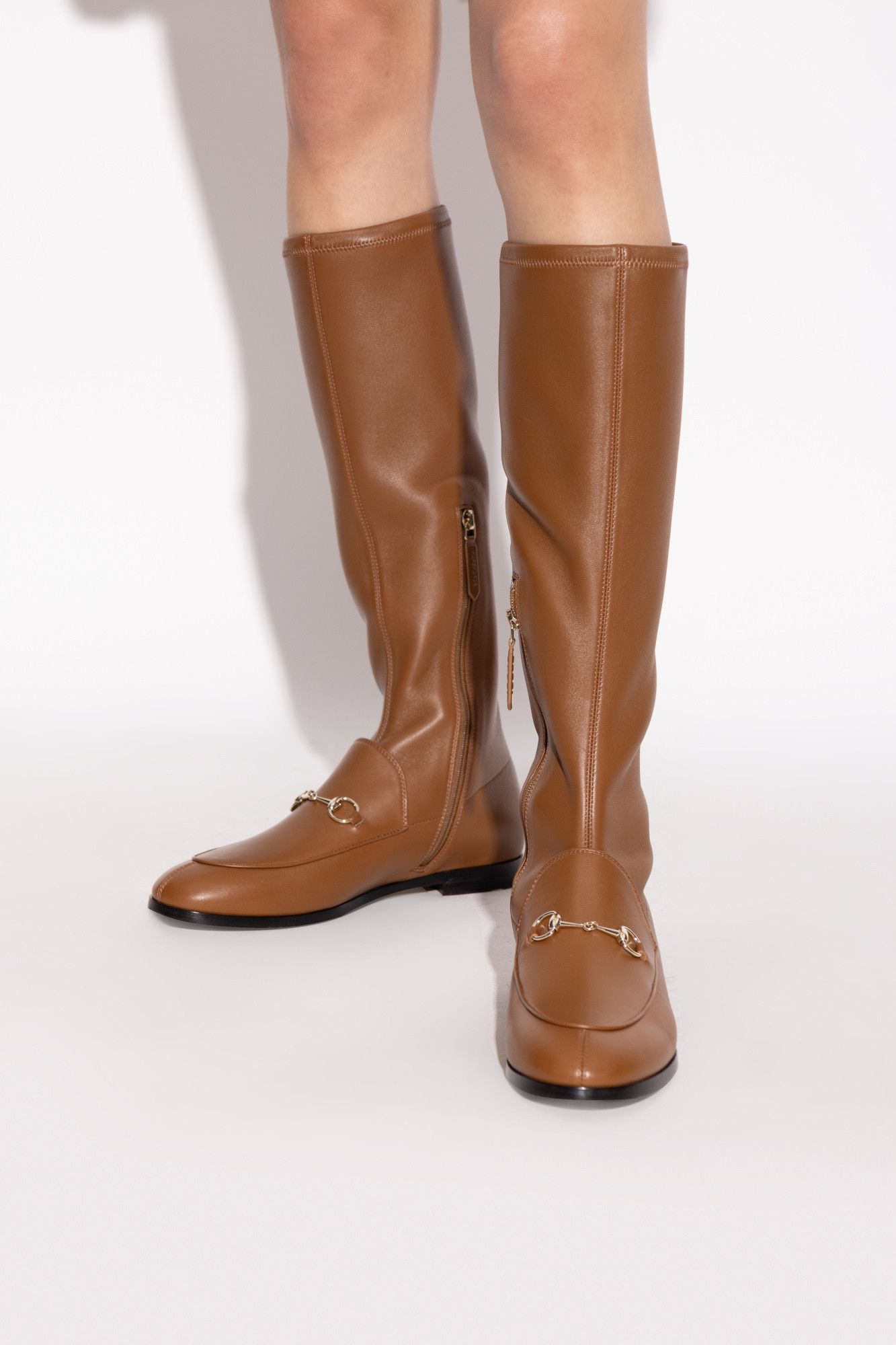 Gucci oc11z0126 Women's Gucci Jordan Boots In Brown Size US 8.5 / IT 38.5 - 2 Thumbnail