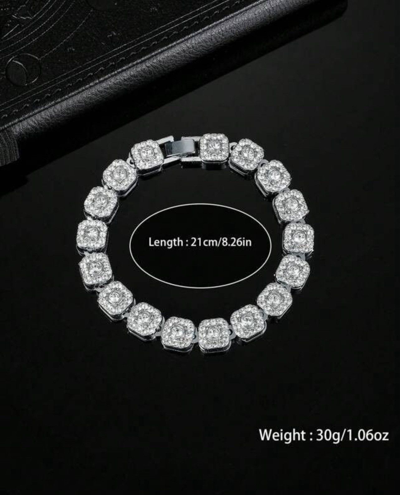 Other Zirconia Ice Bracelet Link Jewelry Crystal Drip Size ONE SIZE - 4 Thumbnail